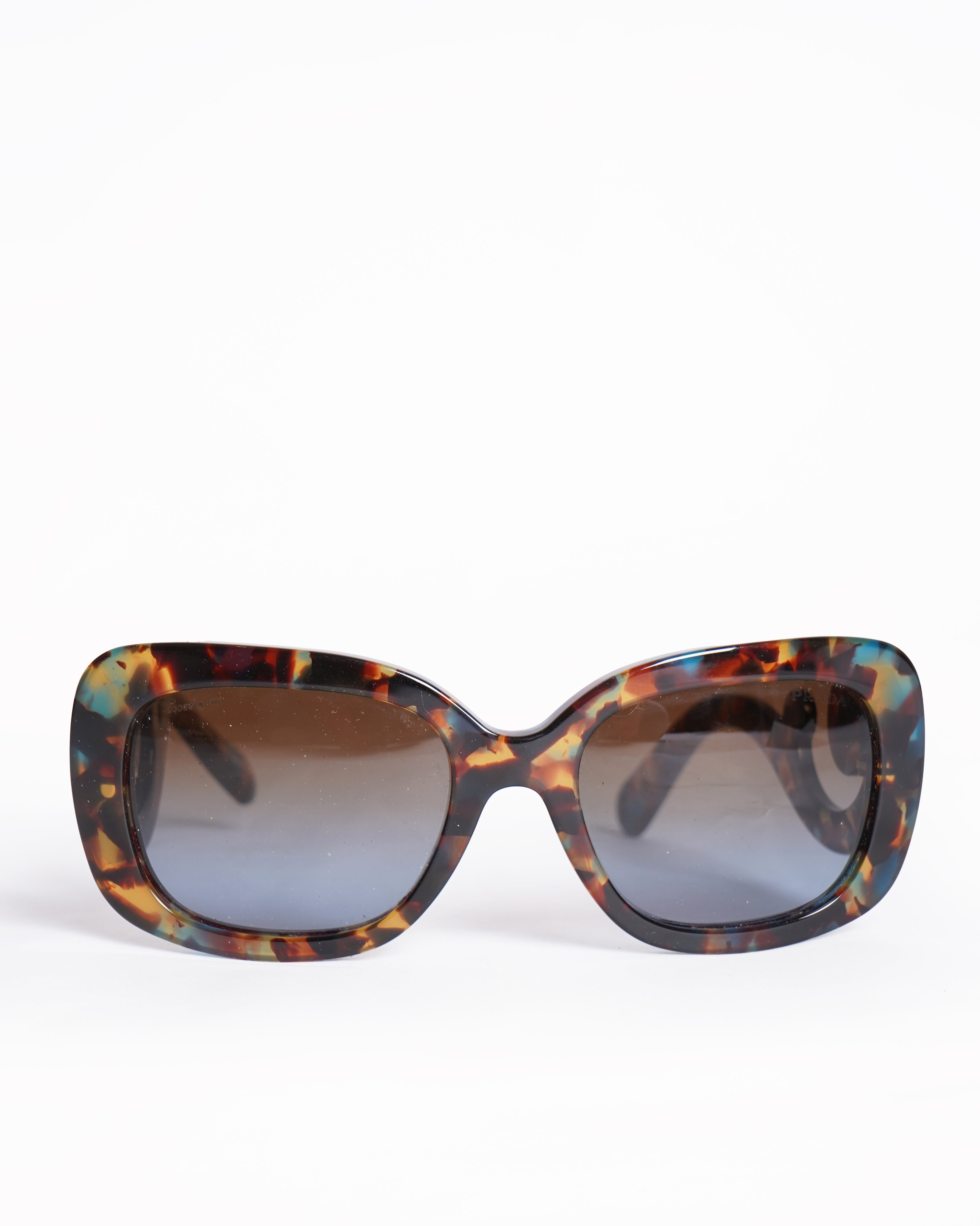 Prada swirl tortoise frame baroque Sculptural sunglasses