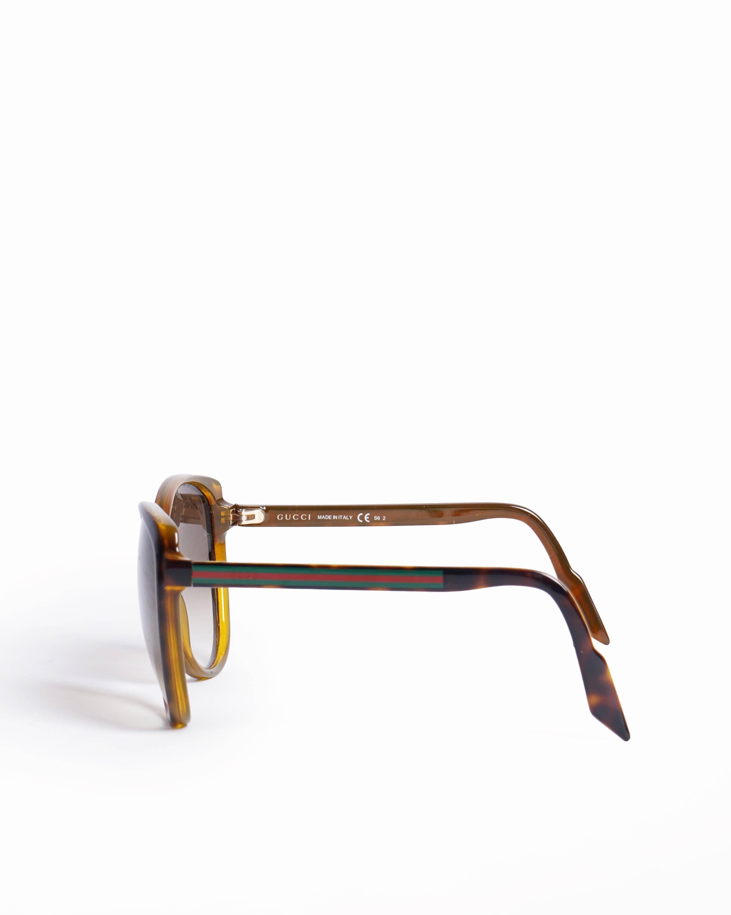 Gucci Vintage Tortoiseshell Brown Sunglasses