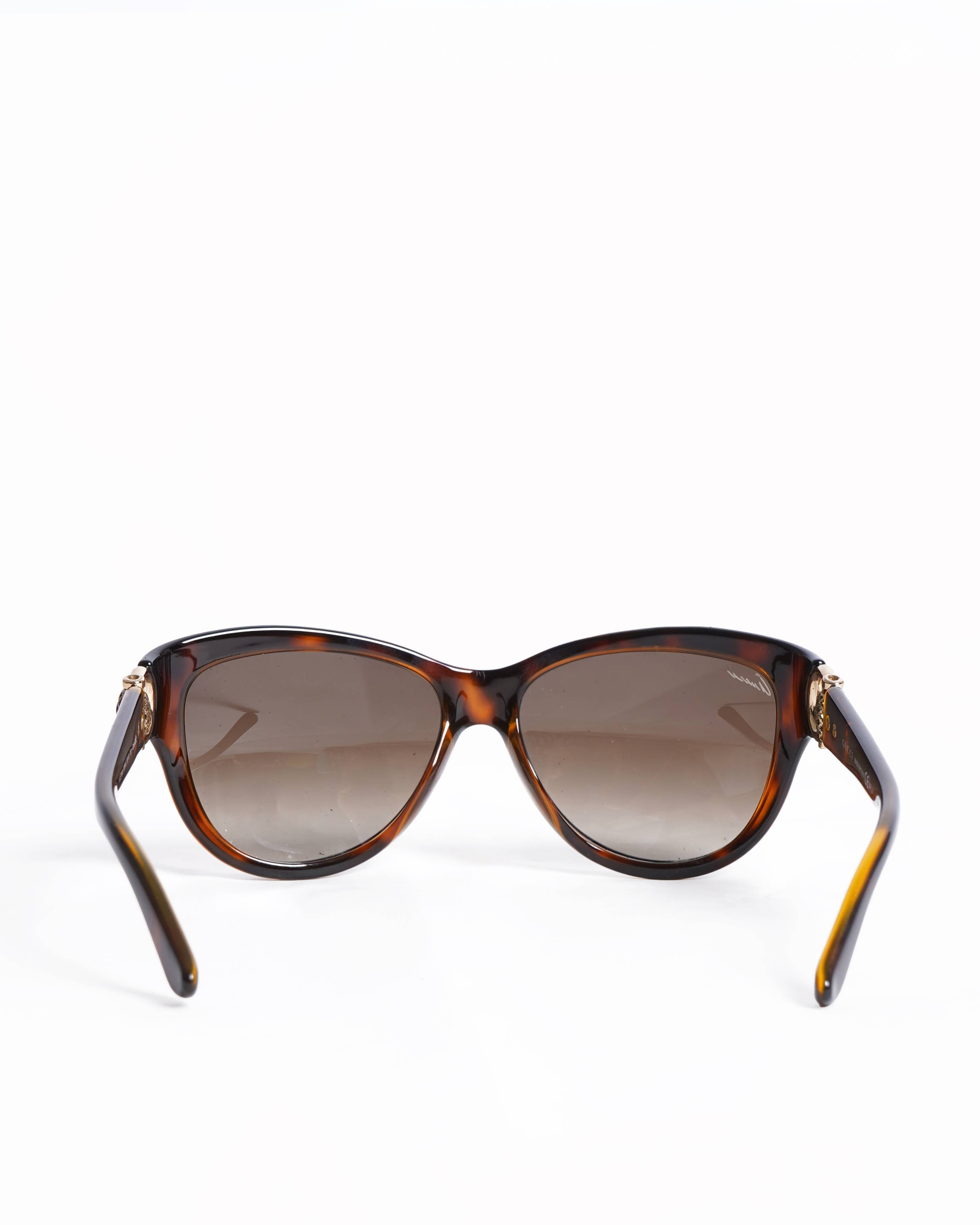 Gucci Tortoiseshell Horsebit Women's Sunglasses In Brown