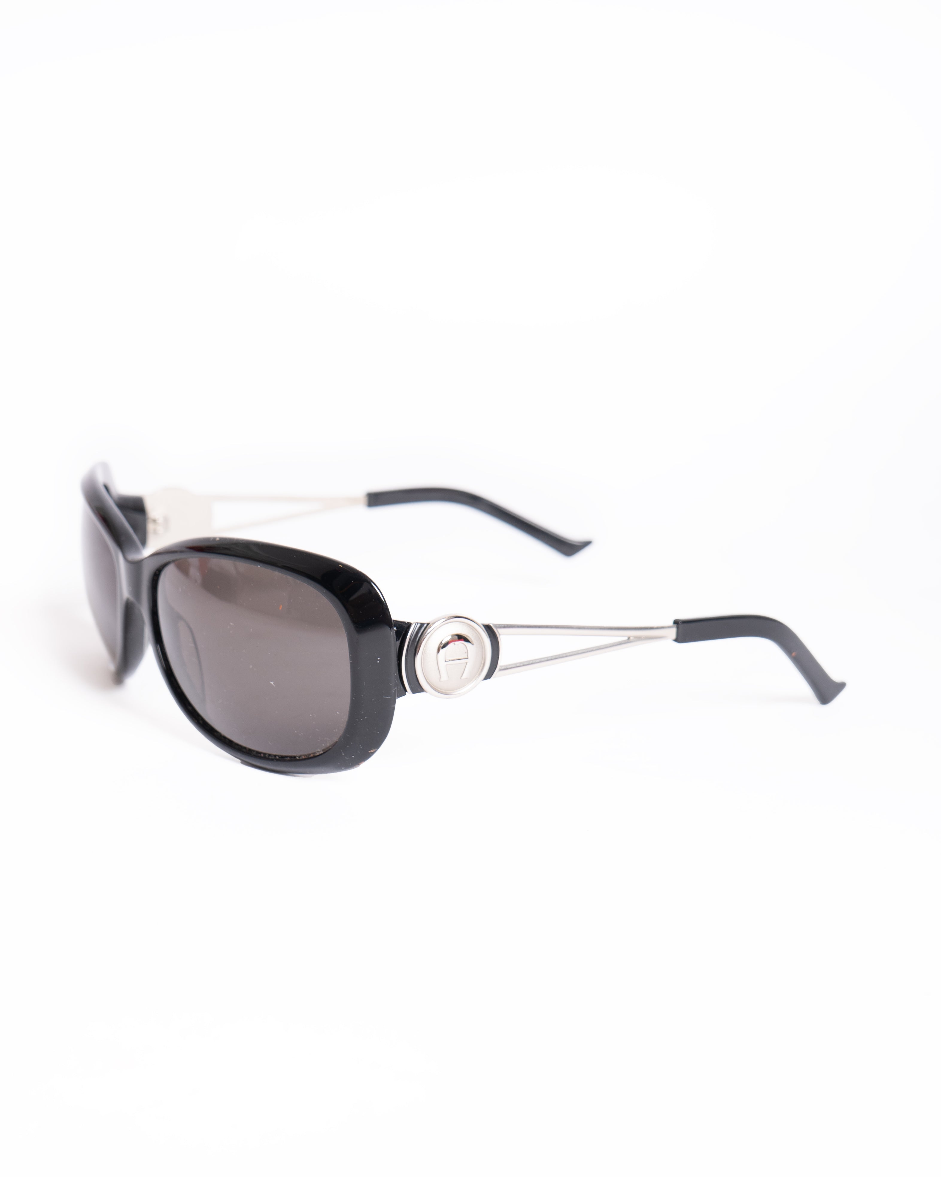 Aigner black logo frame sunglasses