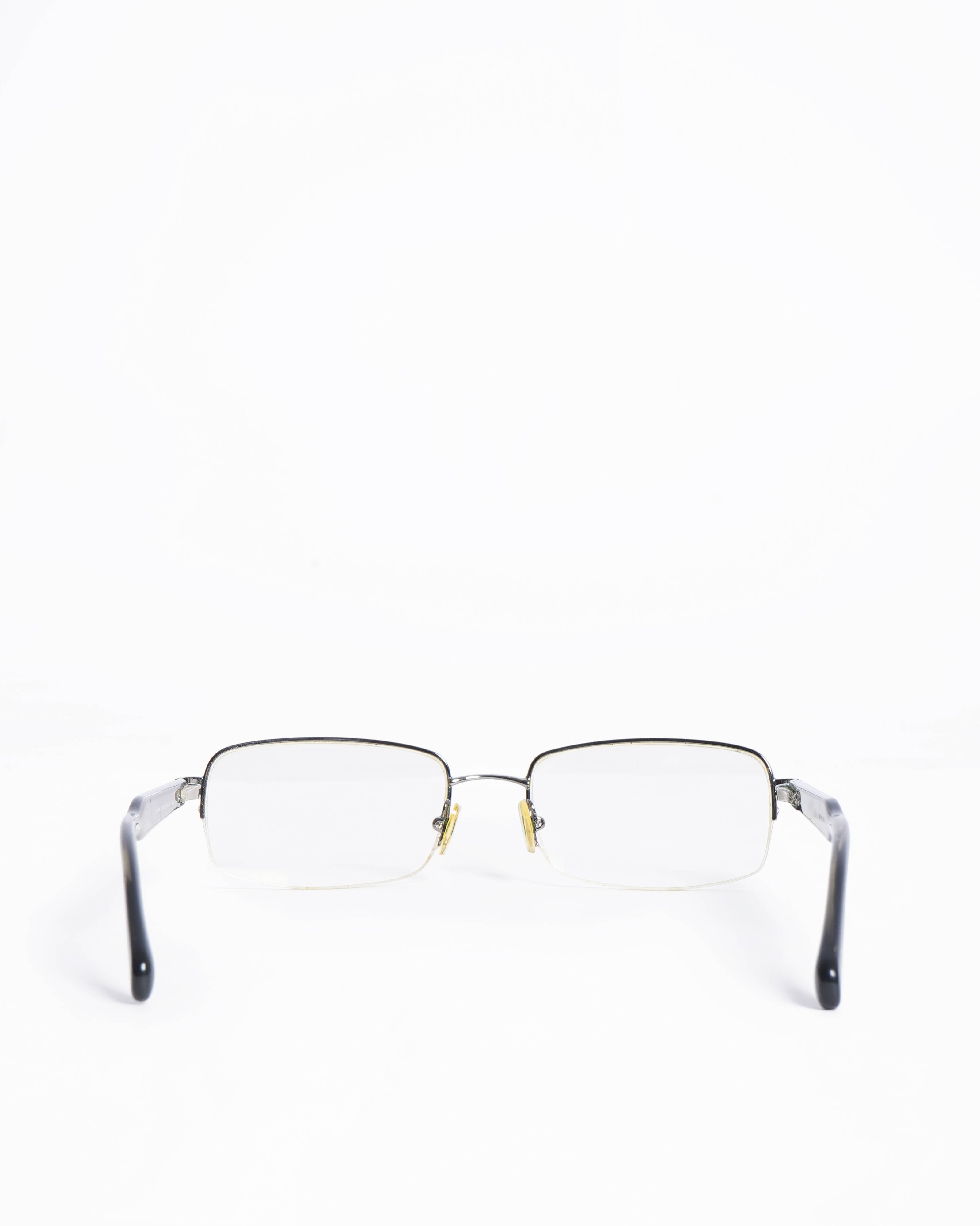 Prada Semi-Rimless Metal Optical Glasses