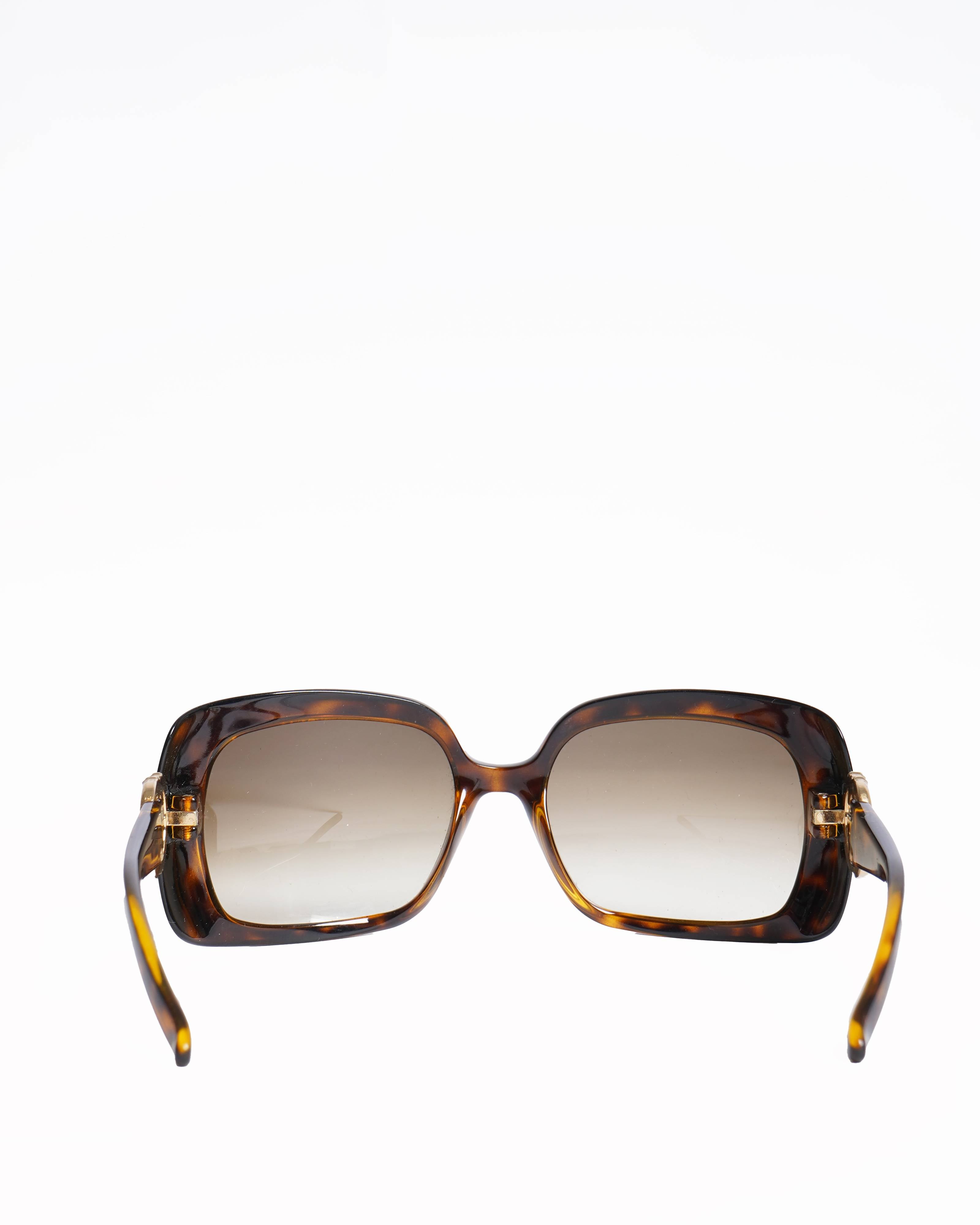 Gucci Oversized Tortoiseshell Brown GG sunglasses