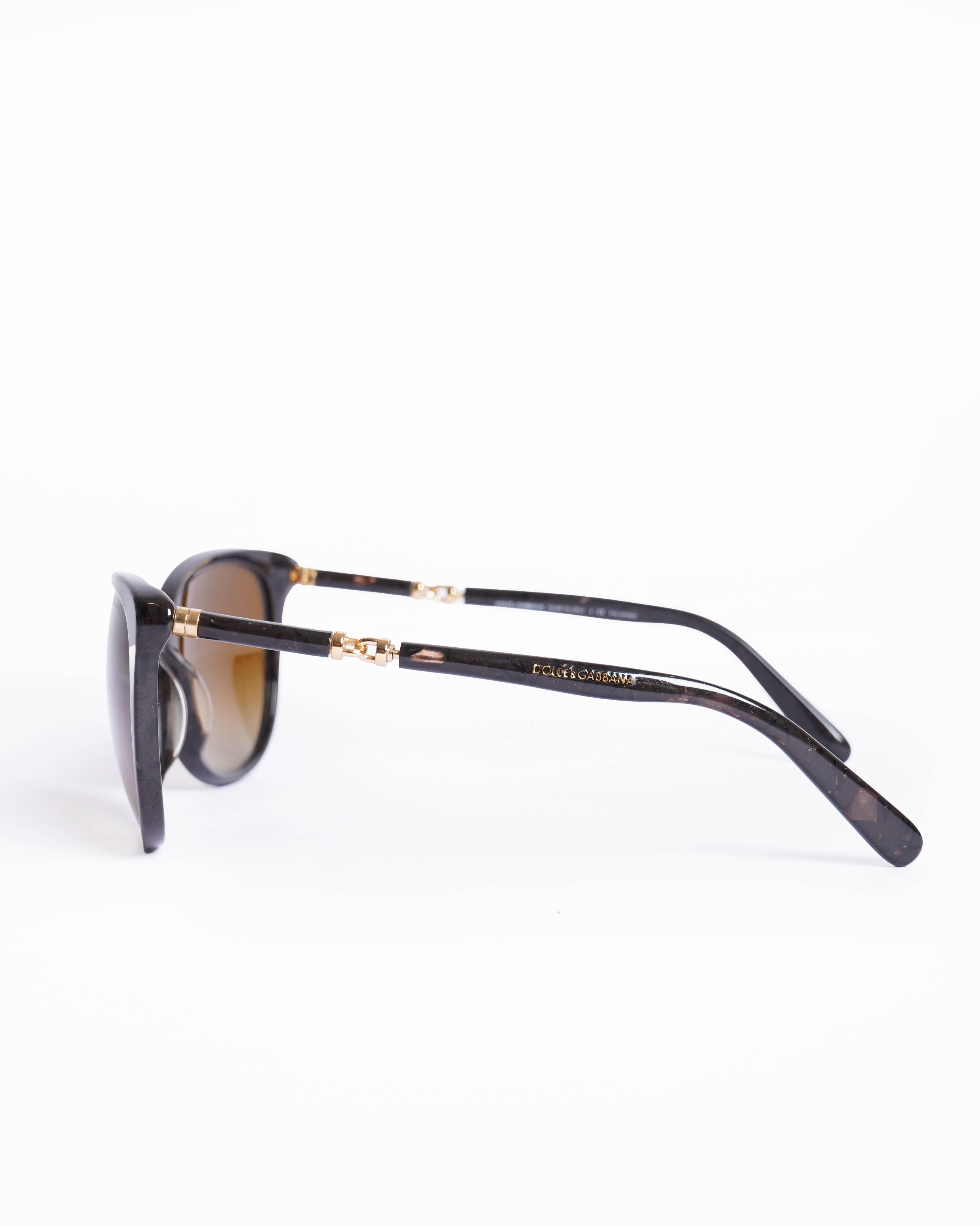 Dolce & Gabbana Cat Eye Havana Brown Sunglasses
