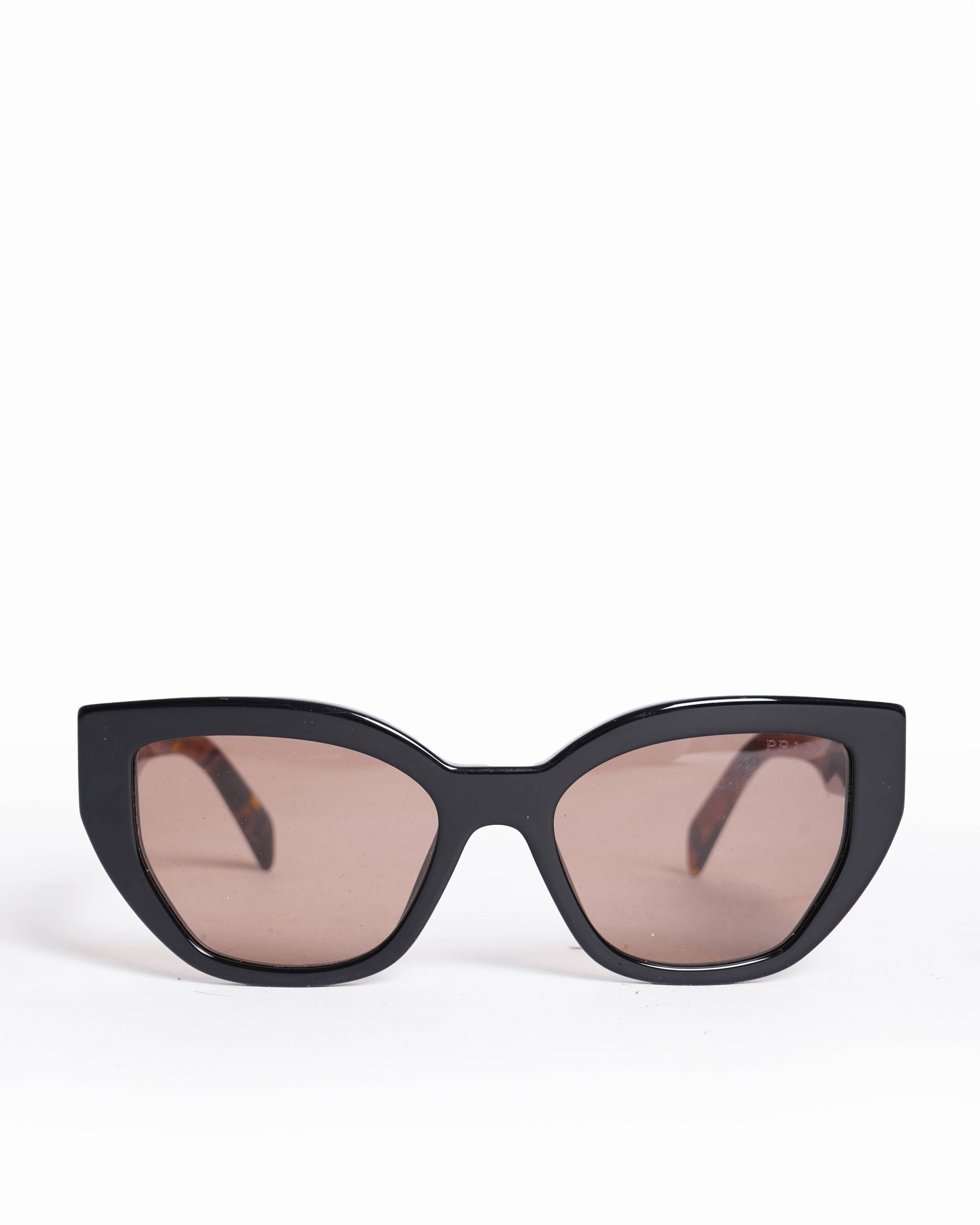 Prada Womenβs Cat Eye Sunglasses in Pink & Black