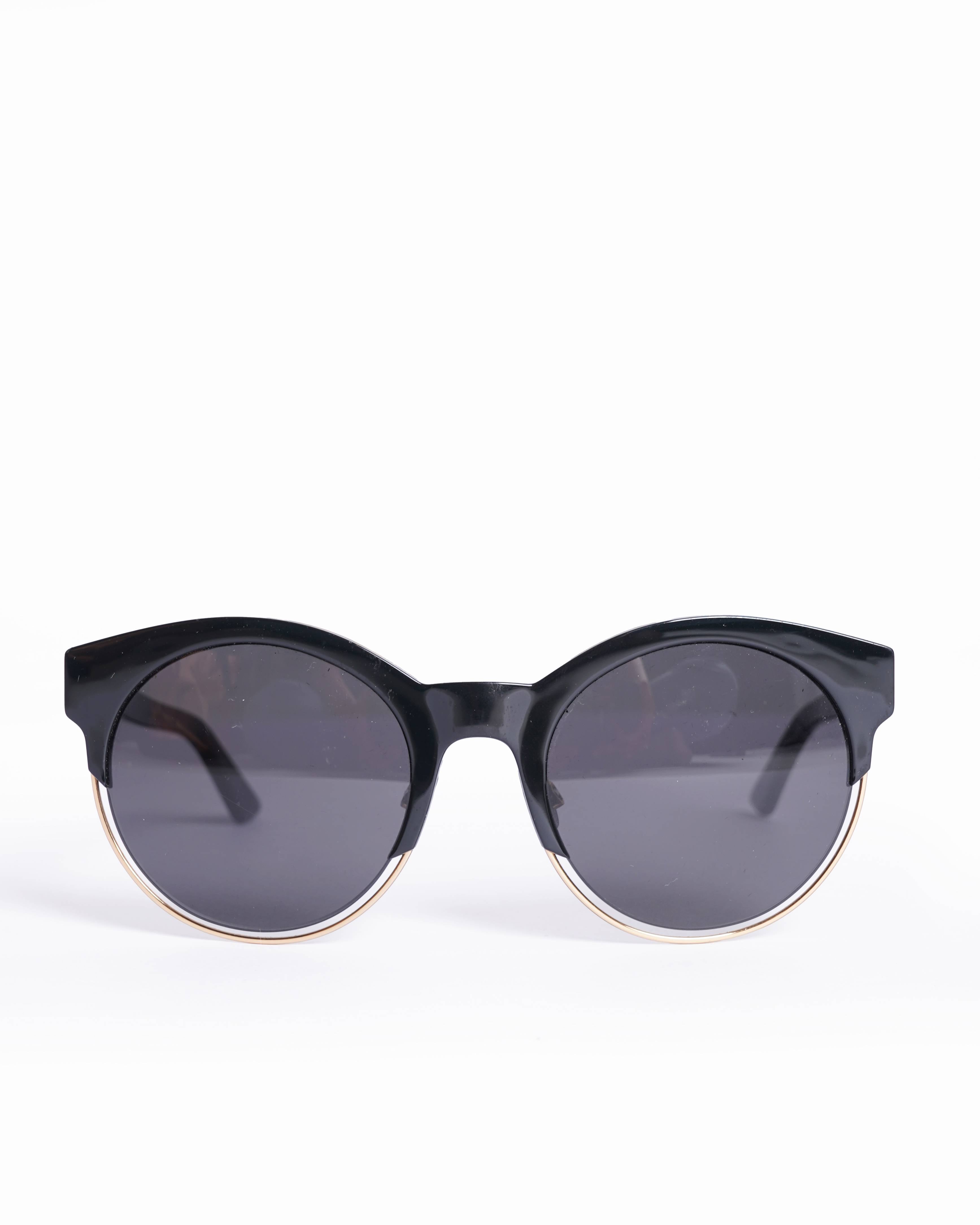 Christian Dior Sideral Lunettes Rondes Logo Lunettes suglasses