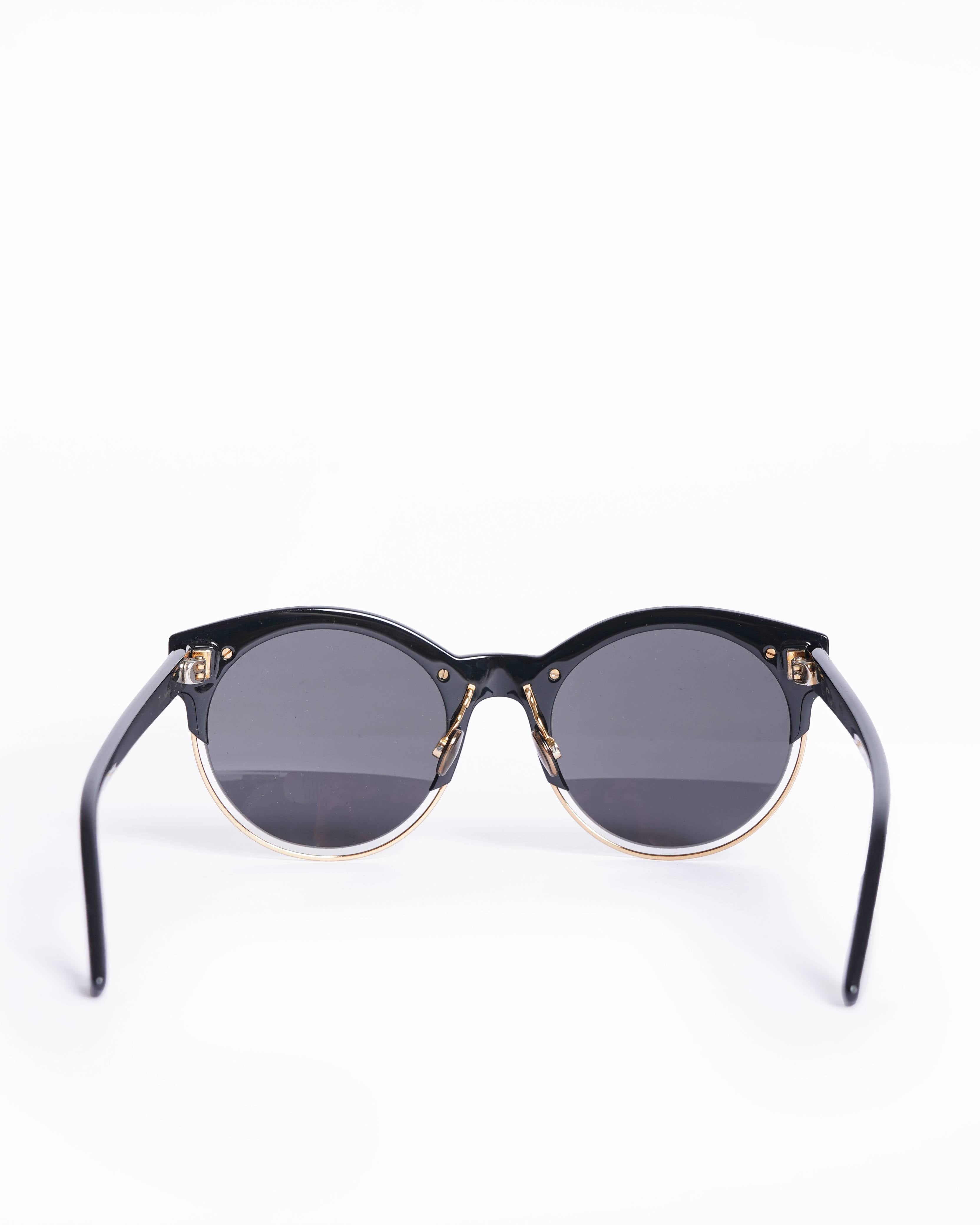 Christian Dior Sideral Lunettes Rondes Logo Lunettes suglasses
