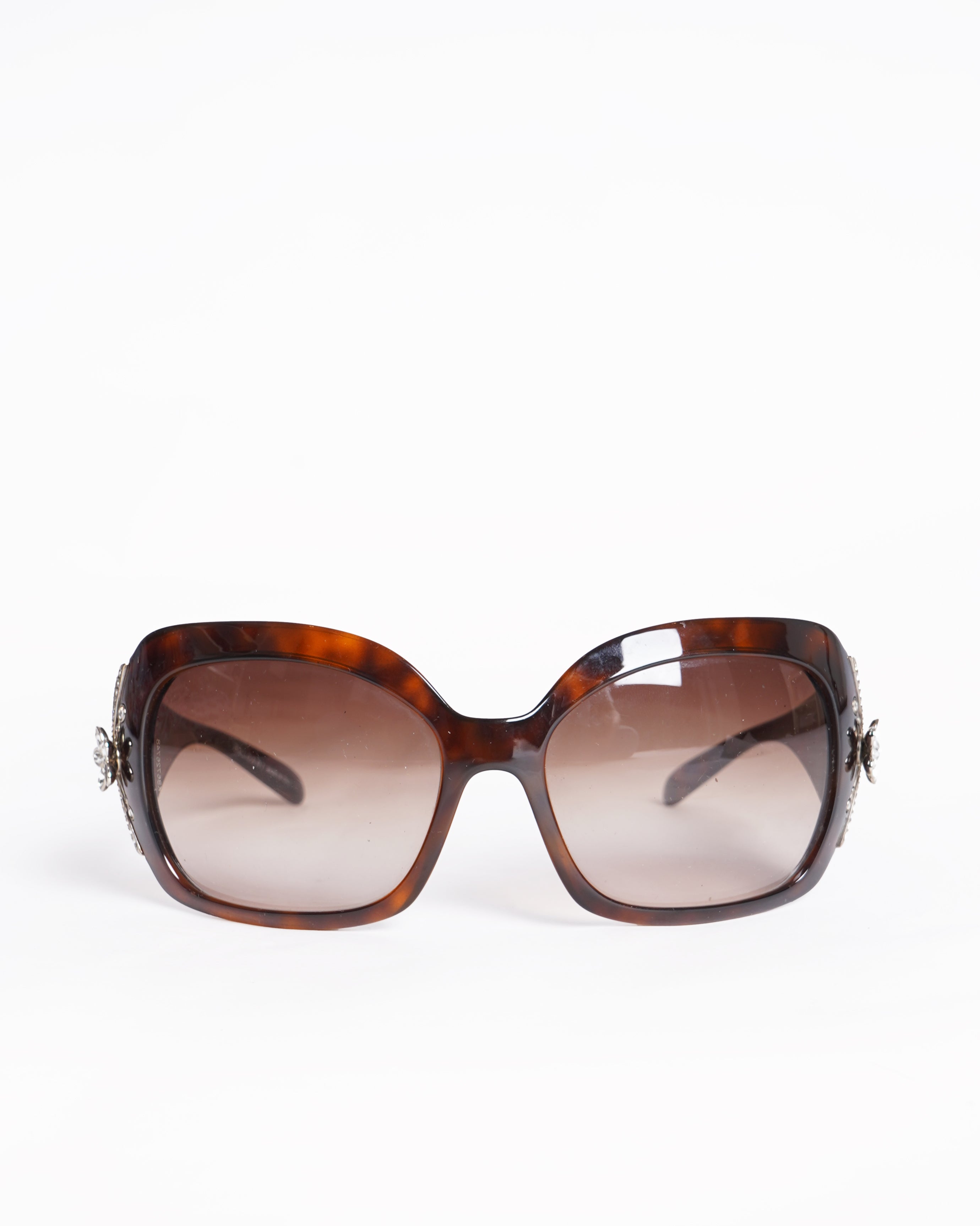 Bvlgari crystal embellished flower limited edition sunglasses