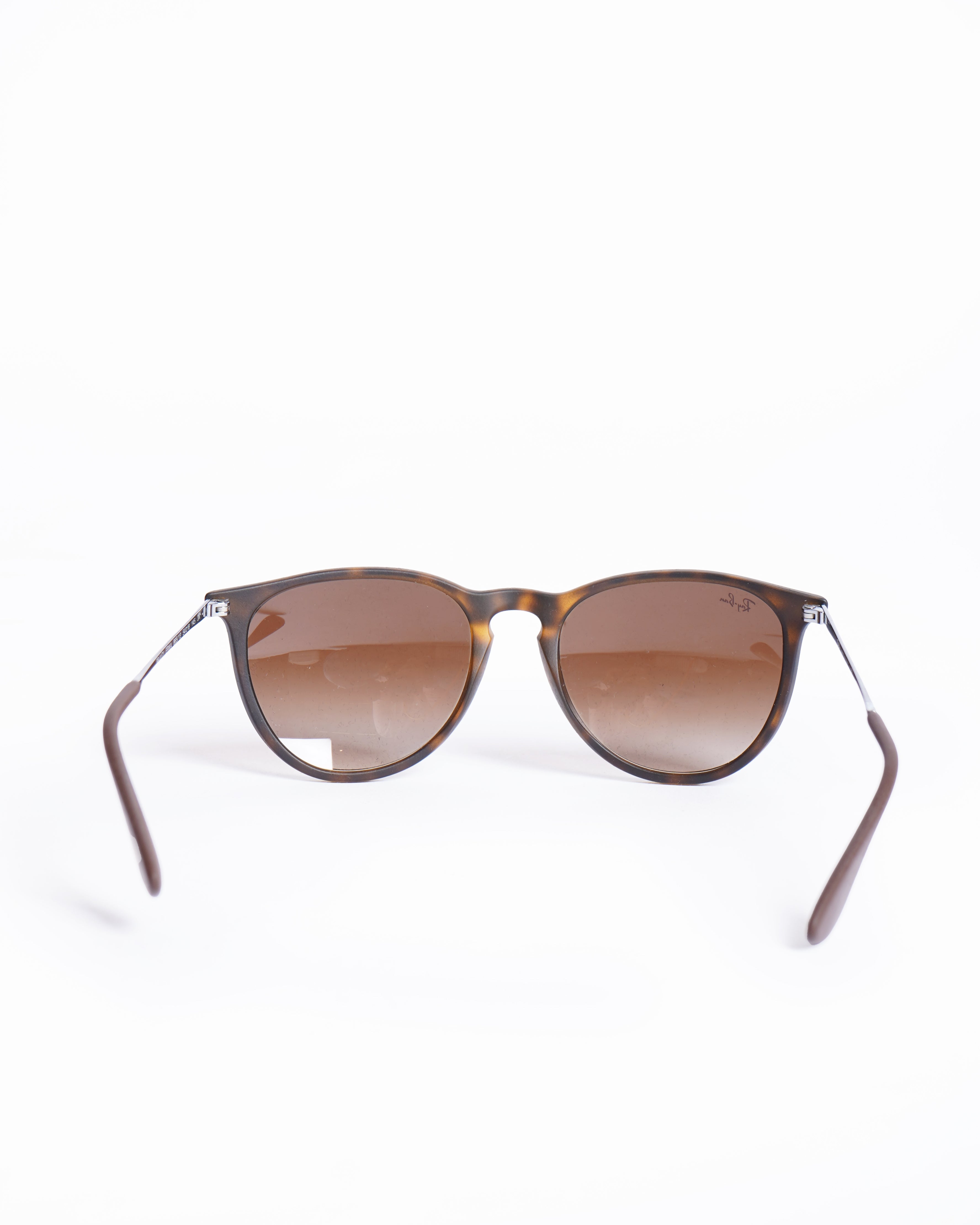Rayban Round Sunglasses In Brown