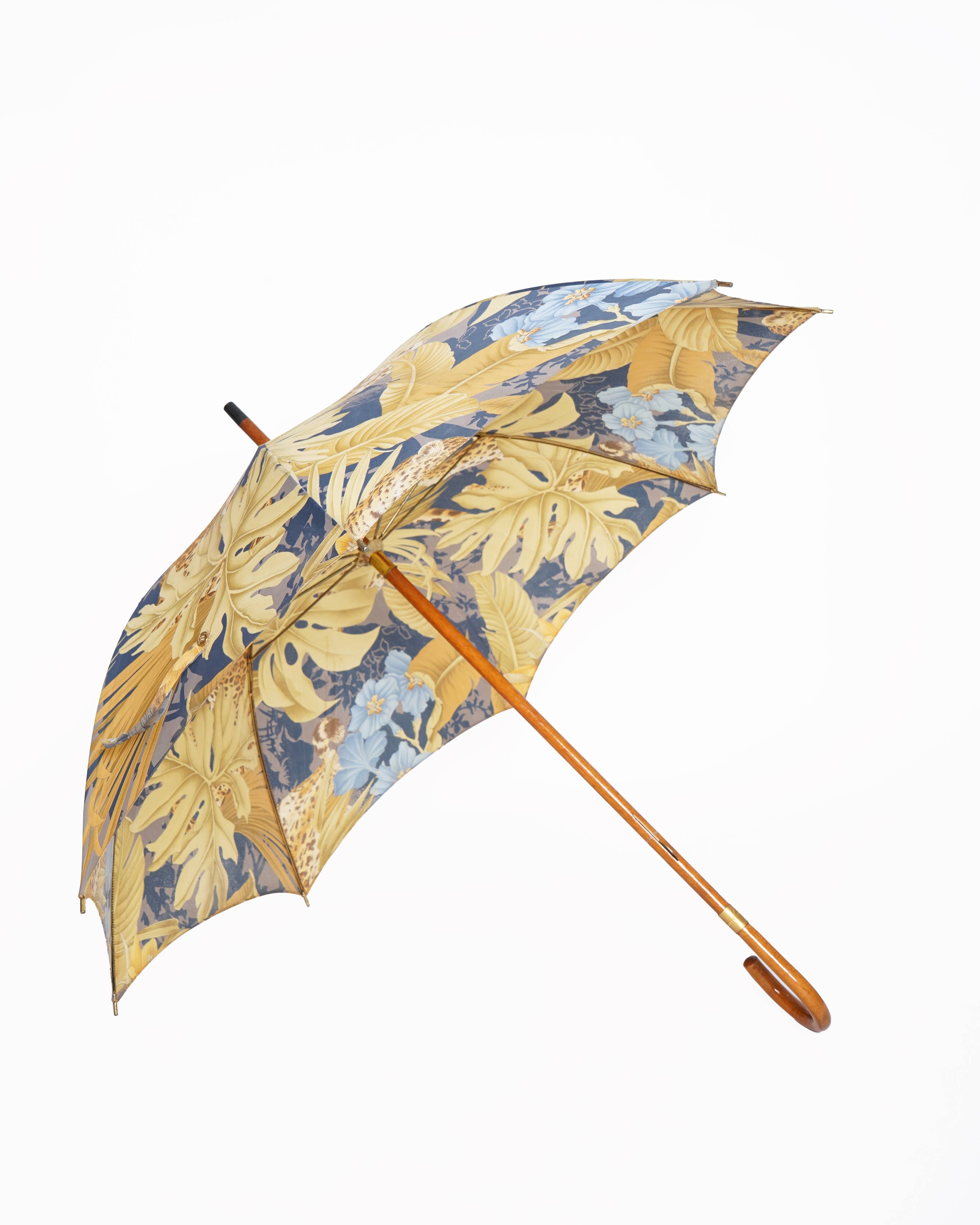 Ferragamo patterned print umbrella
