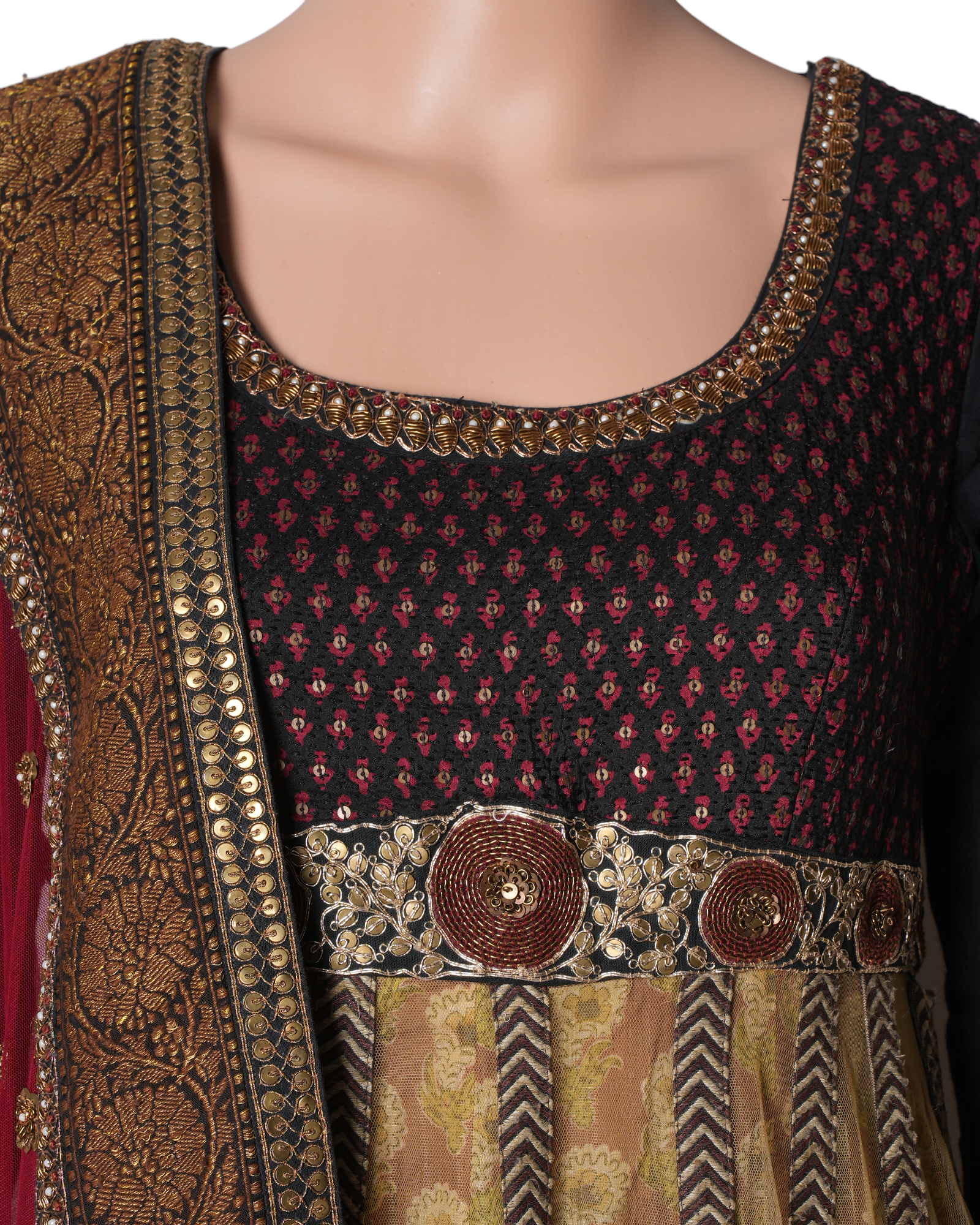 Sabyasachi Anarkali Set In Maroon