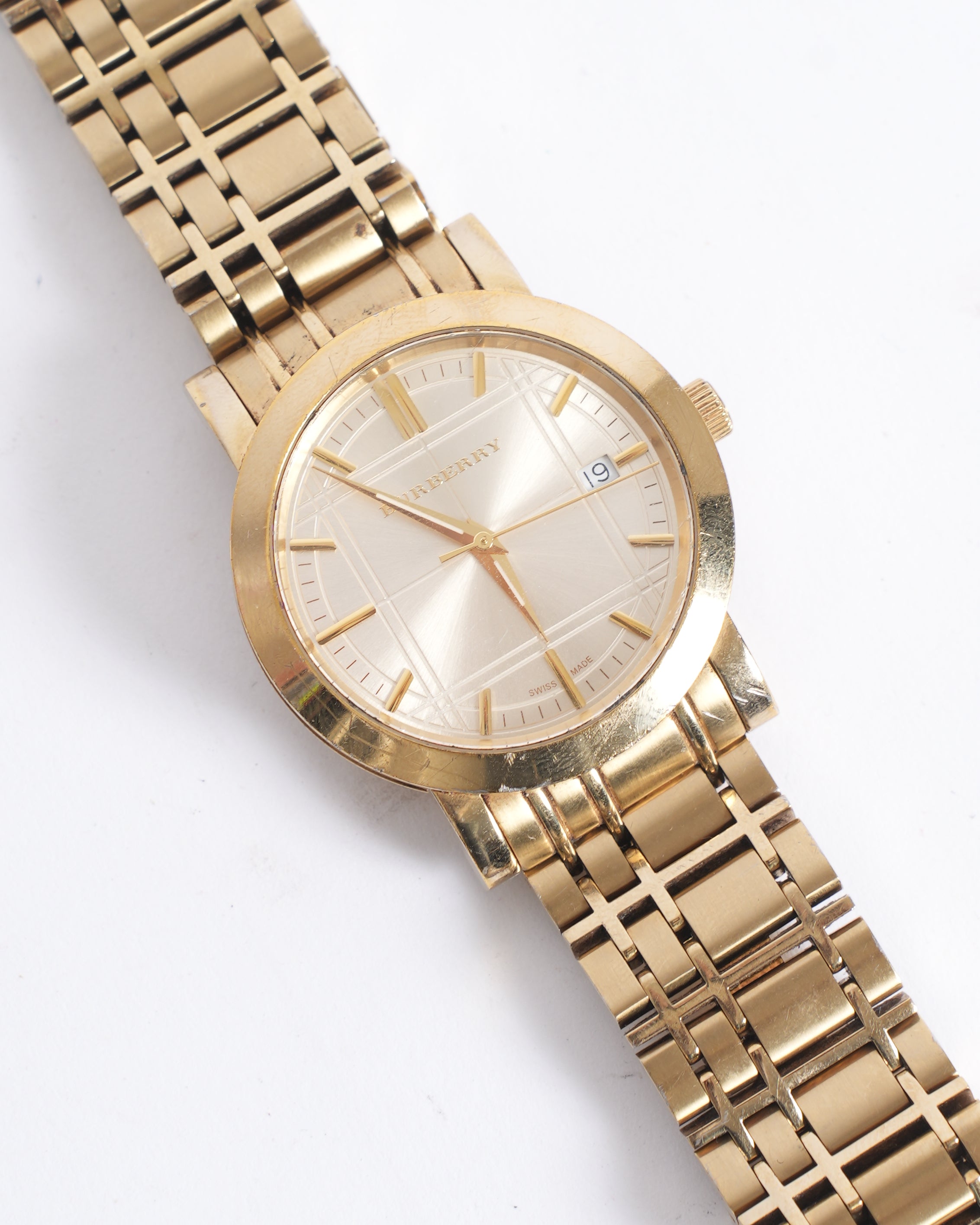 Burberry  Men's Gold Tone Stainless Steel Watch
