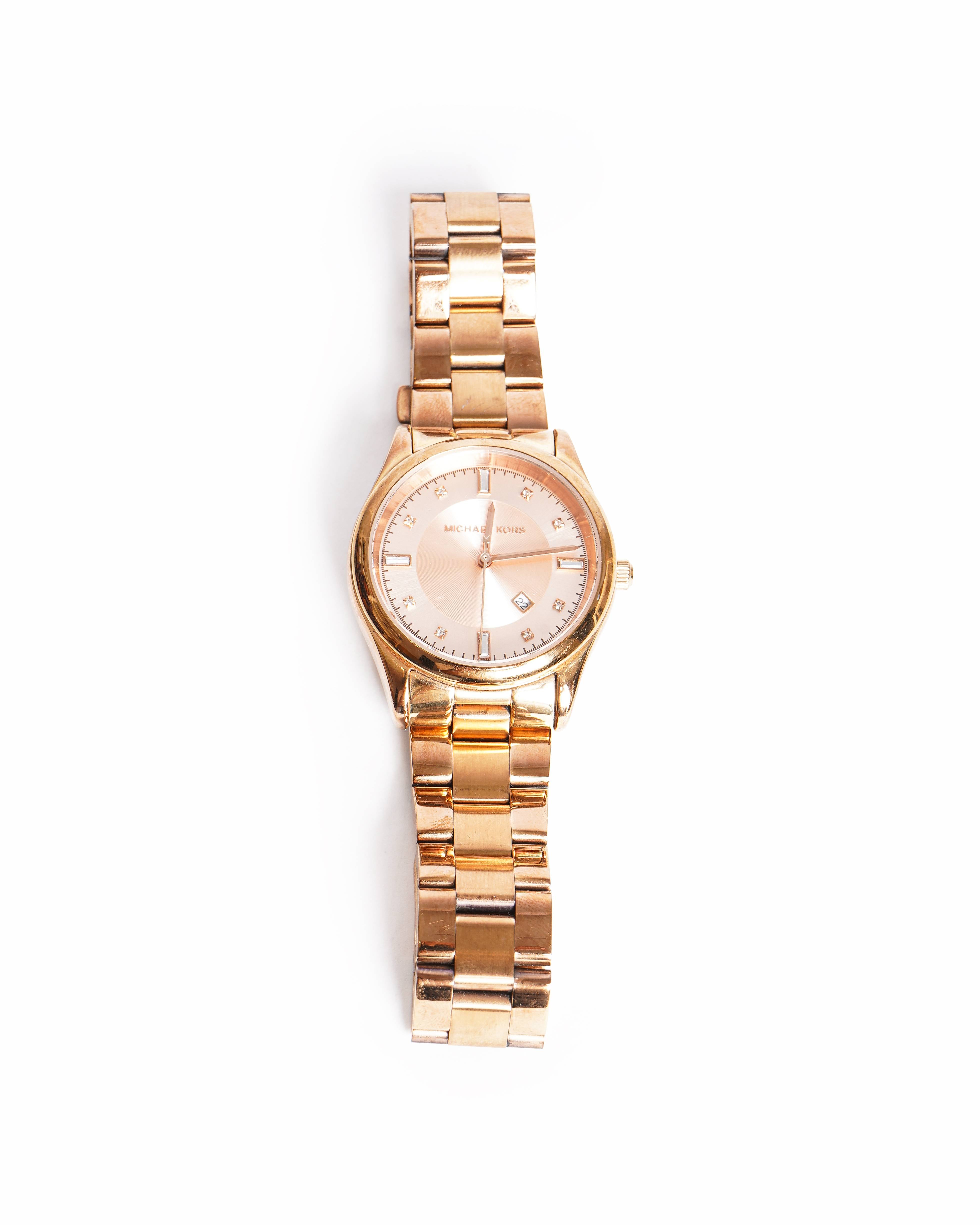 Michael Kprs Women's Rose Gold Tone Watch