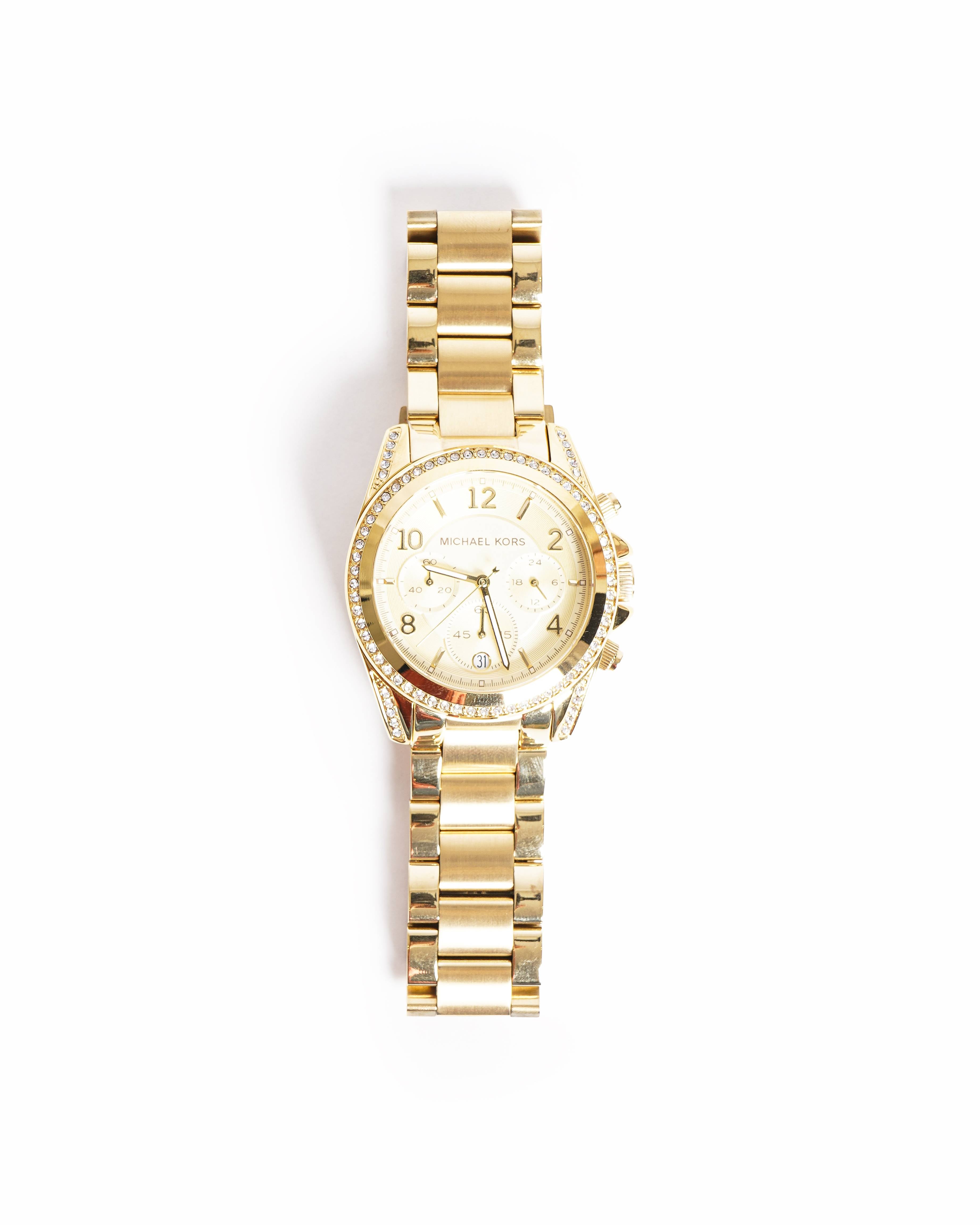 Michael Kors Gold-Tone Blair Chronograph Watch