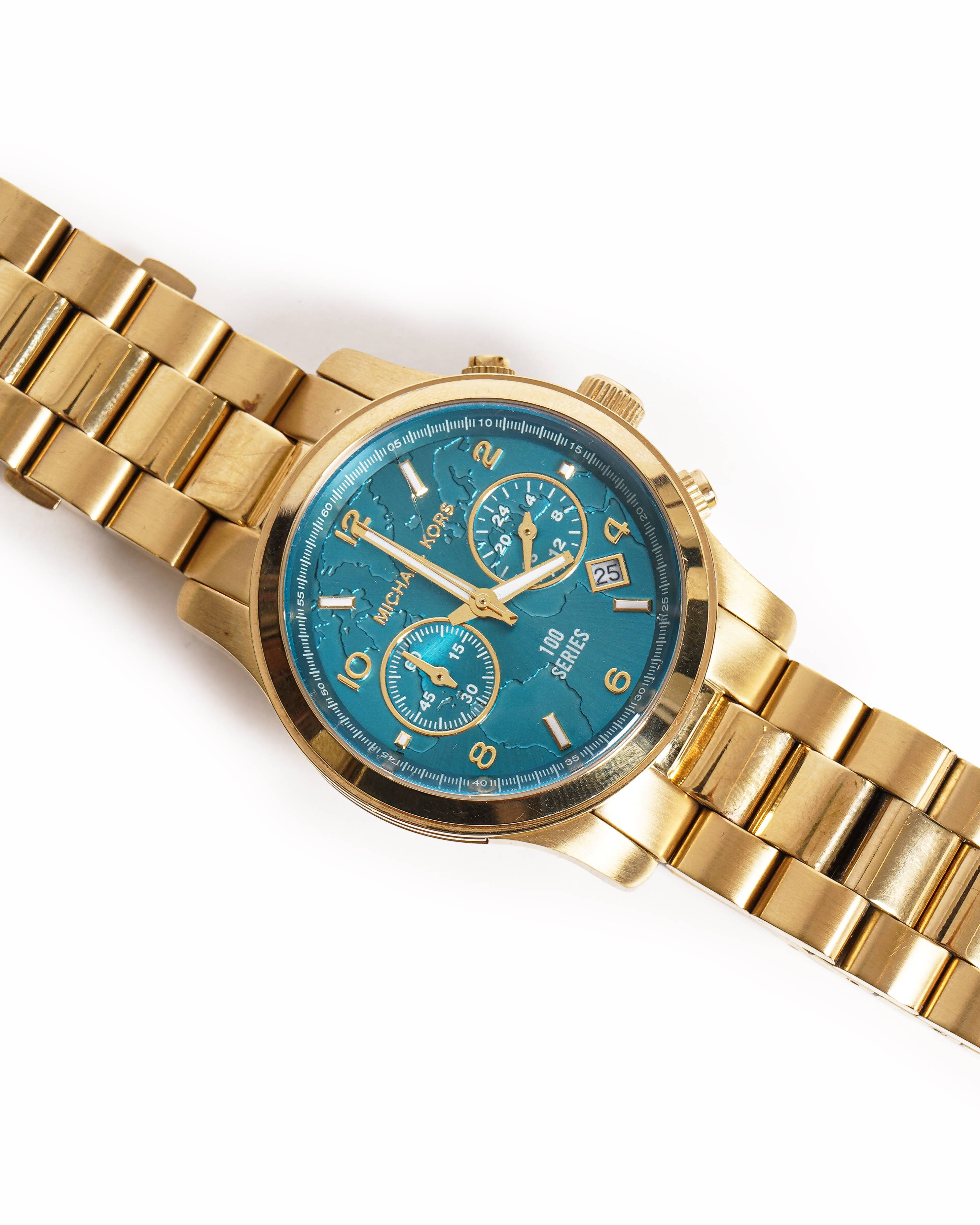 Michael Kors Runway Blue Dial Women's Watch