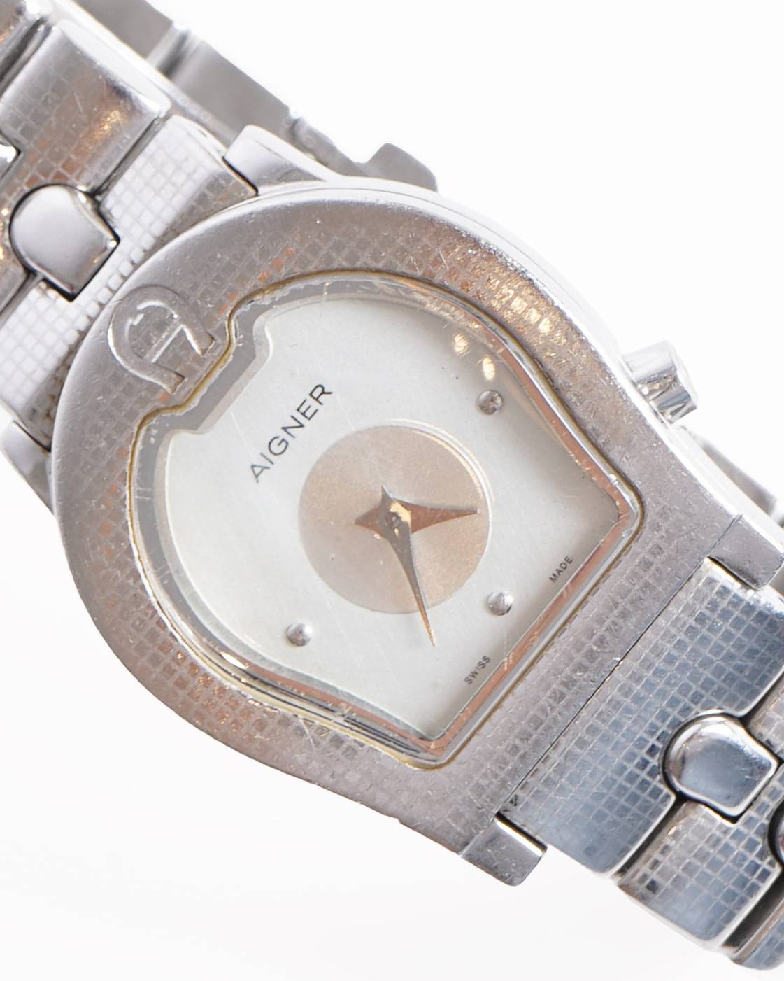 Aigner Women's Chainlinked Watch In Silver Tone Hardware