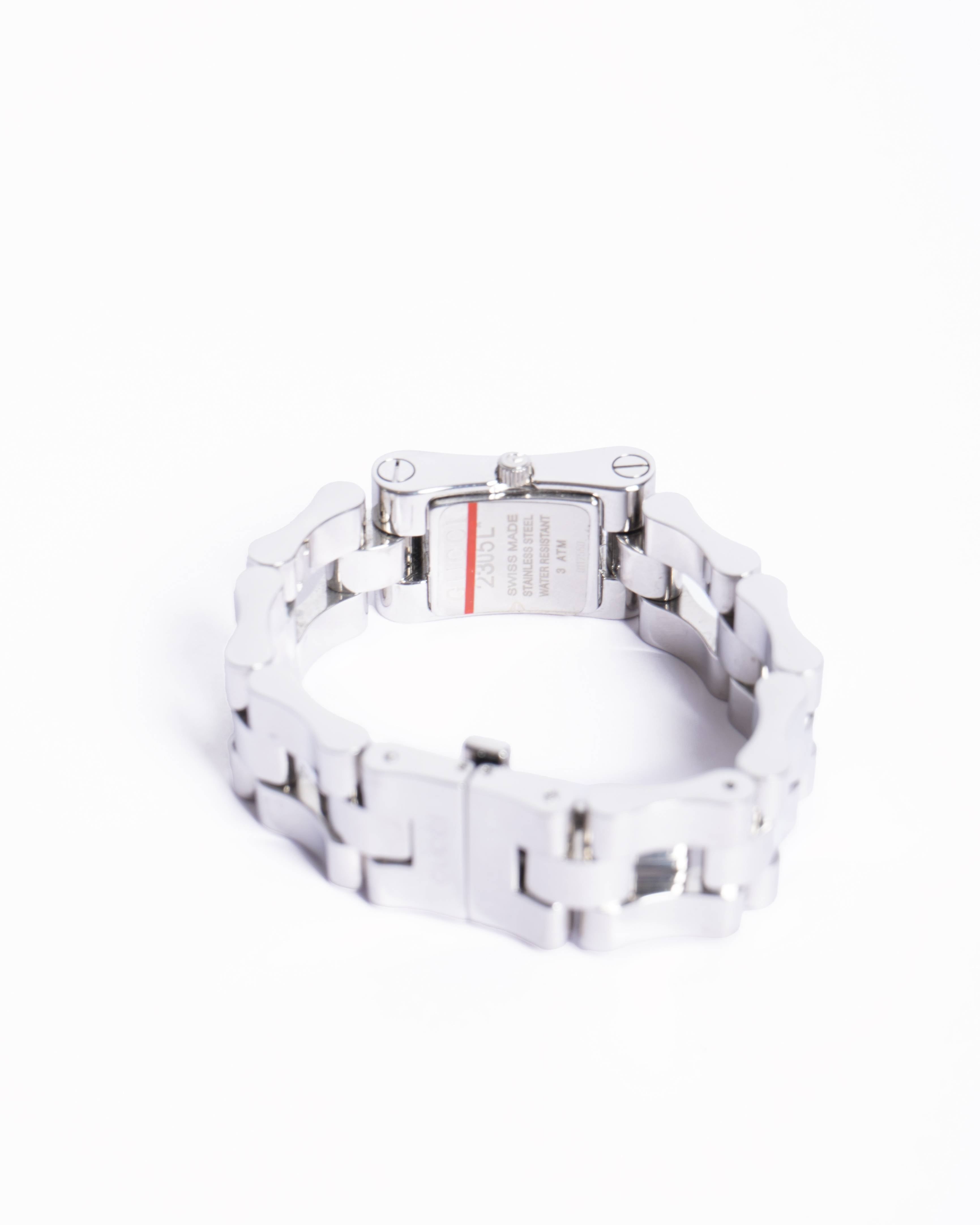 Vintage Gucci Silver Tone Watch