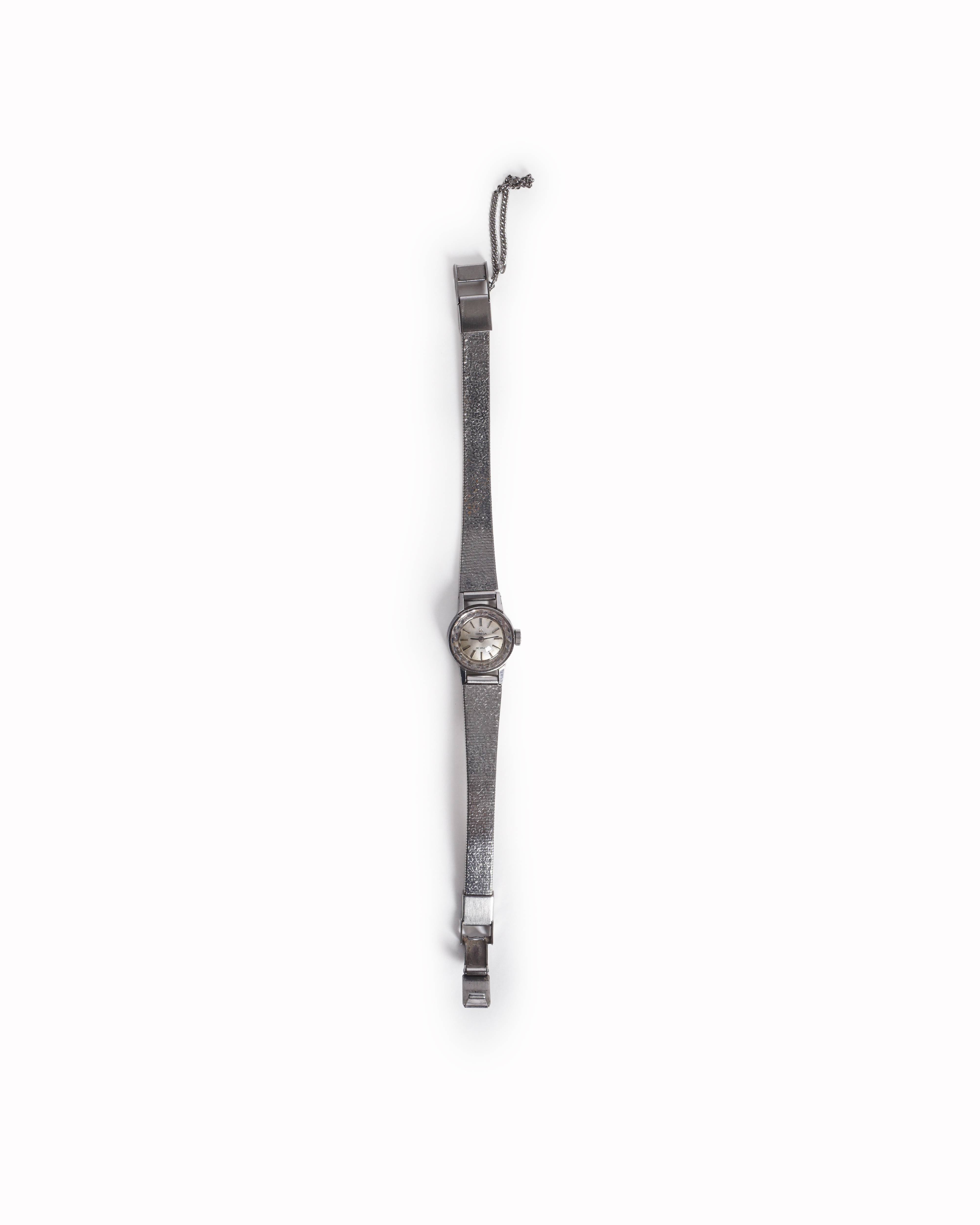 Vintage Omega De Ville Silver-Tone Mesh Watch