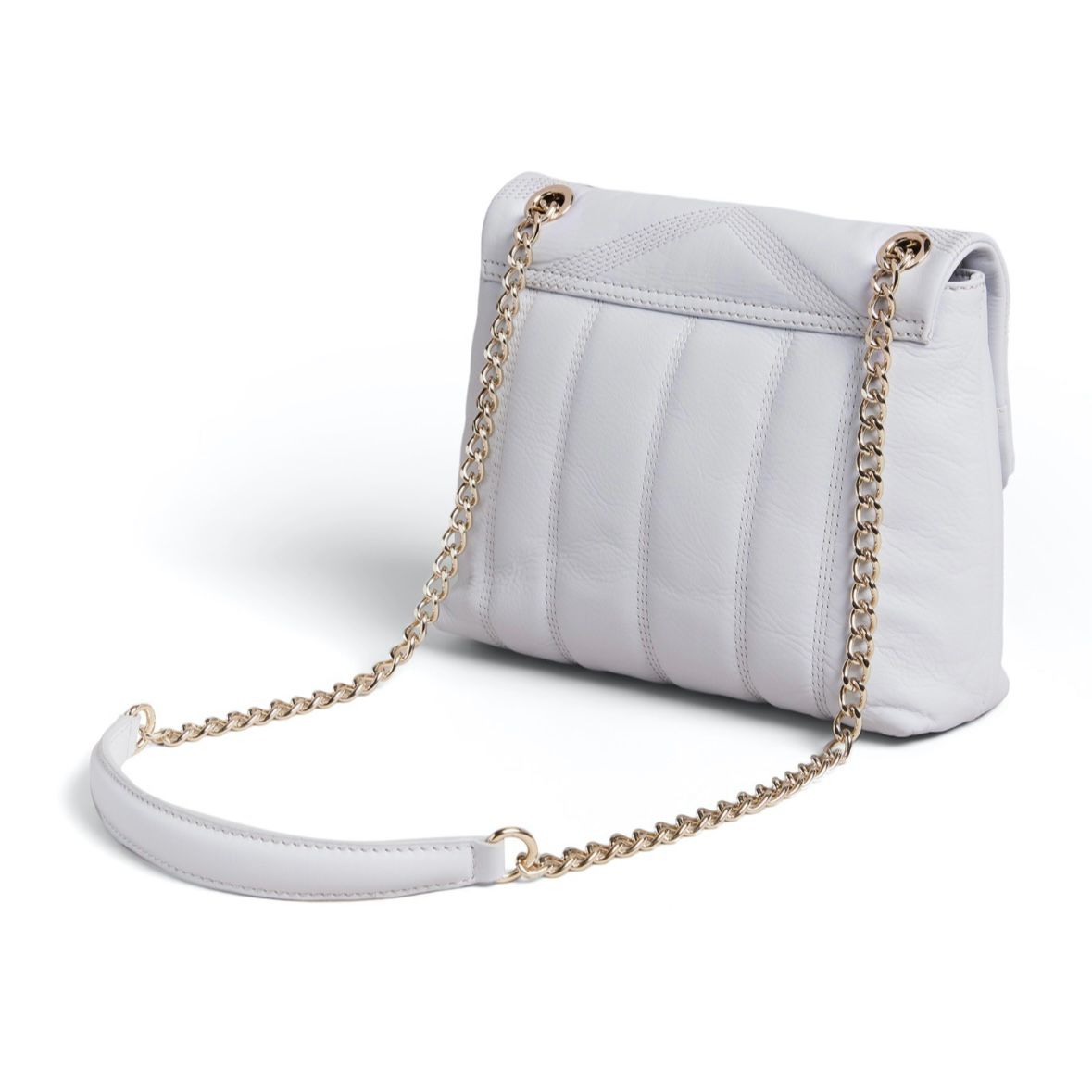 New Ted Baker Leather Structured Sling Bag with Quilted