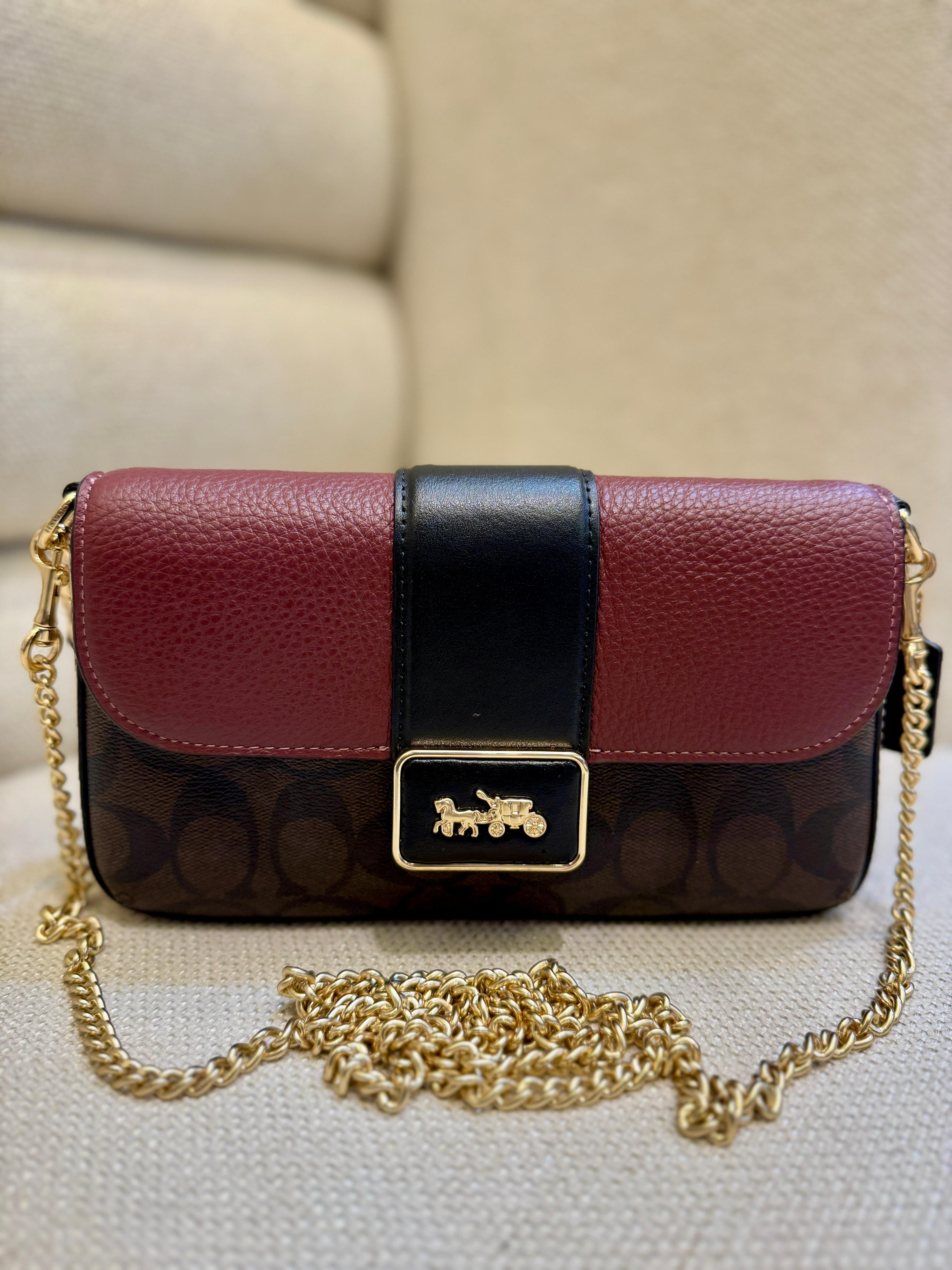 Coach Grace Shoulder Bag In Canvas Leather