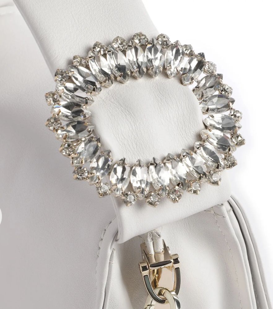 New Ted Baker Emie Jewel Detail Small Bag In White