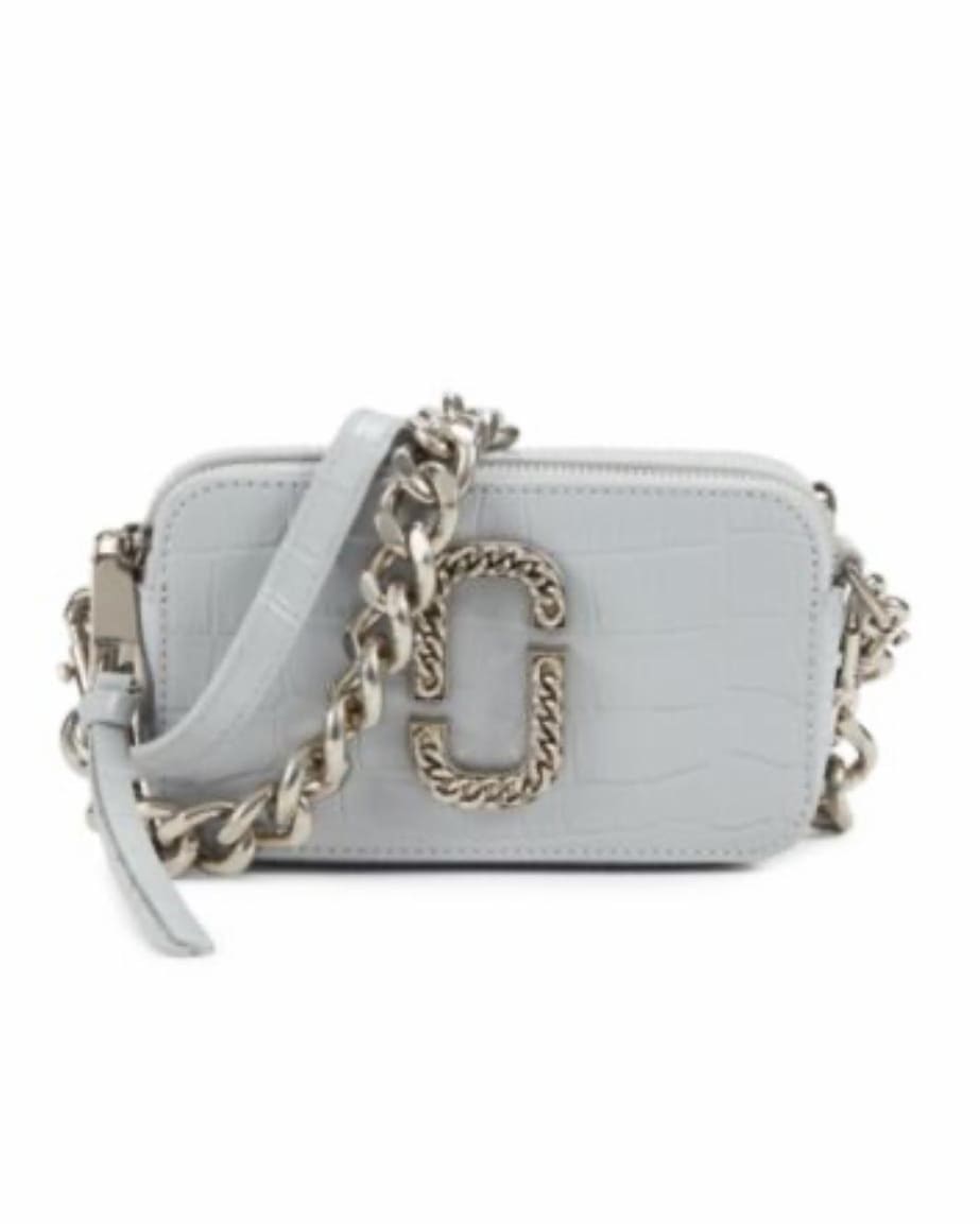 New Marc Jacobs snapshot croc embossed sling bag