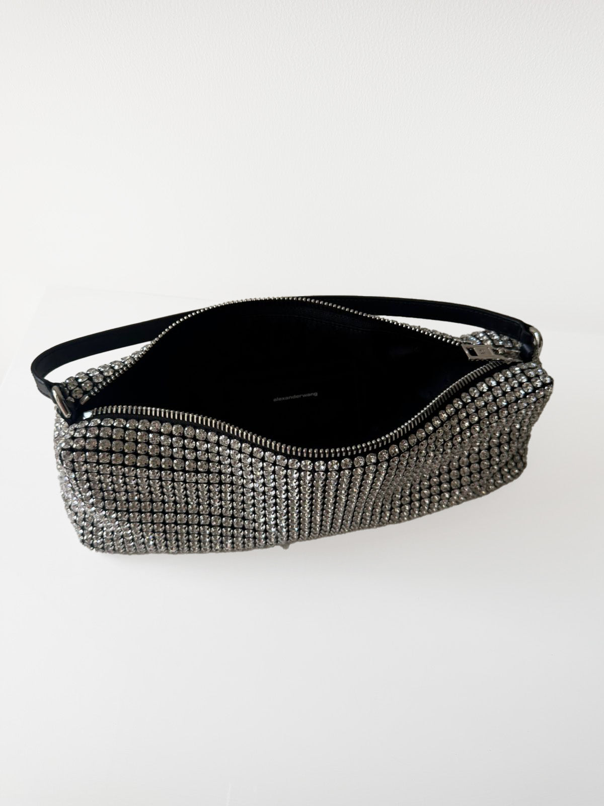 Alexander Wang Heiress Soft Bag In Rhinestone Mesh