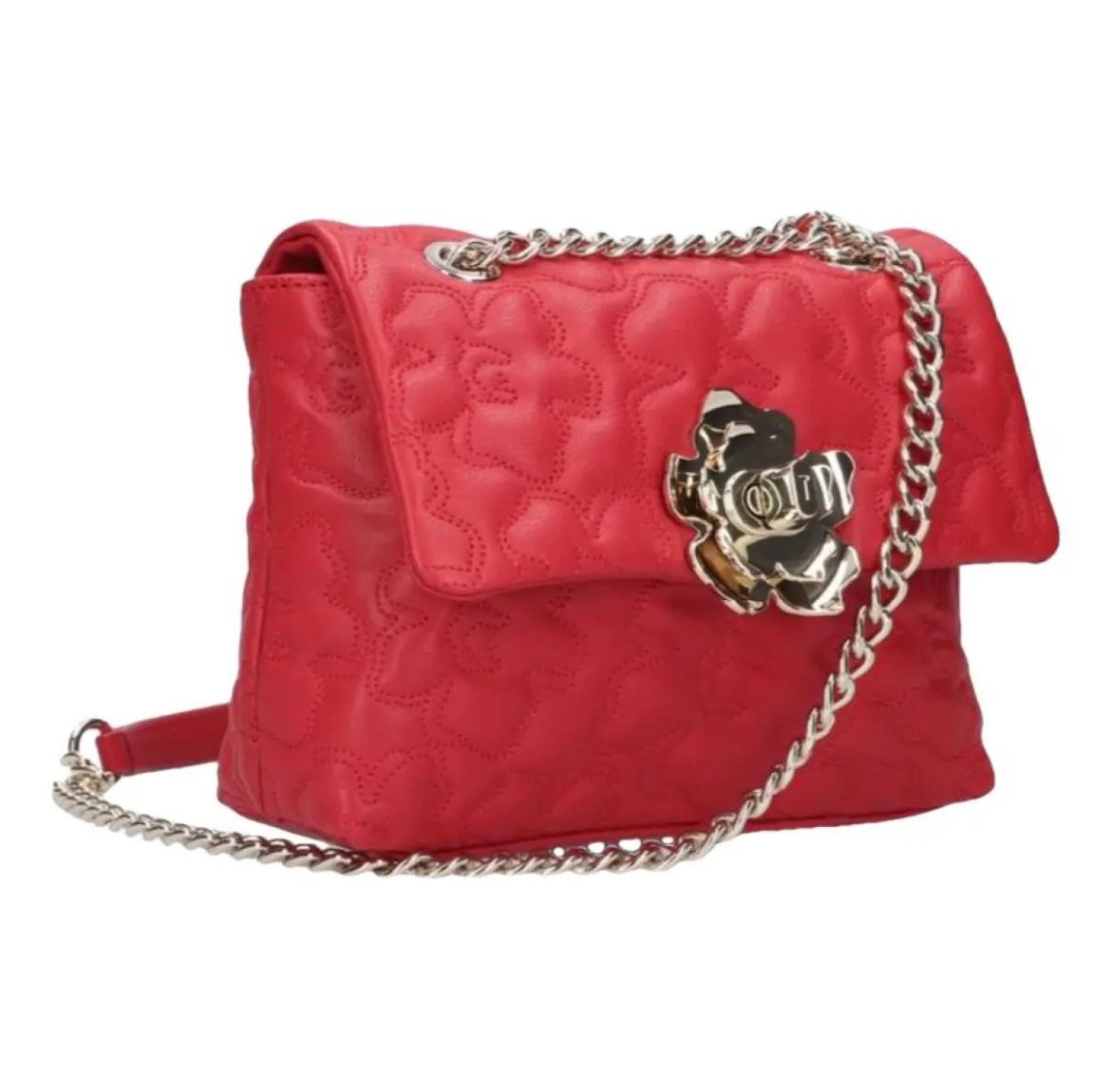 Ted Baker Red Leather Quiletd Crossbody Bag