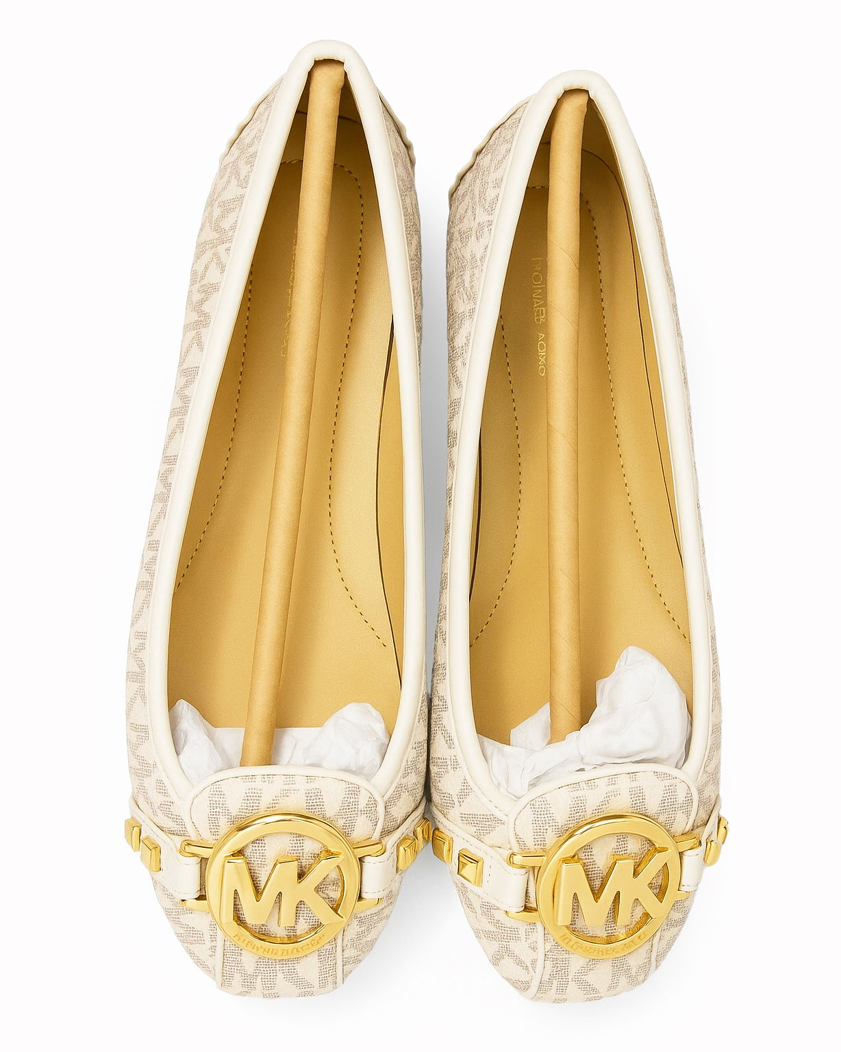 New Michael Kors Fulton Studded Logo Moccasin