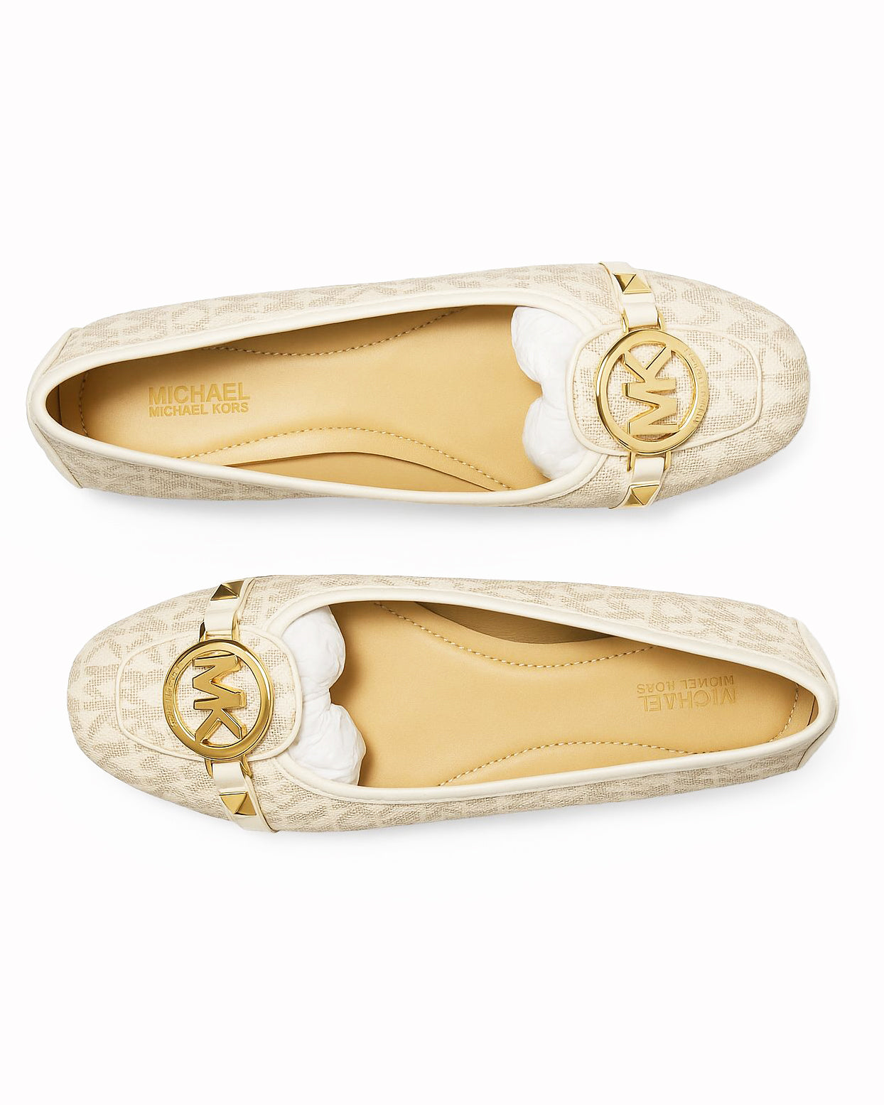 New Michael Kors Fulton Studded Logo Moccasin