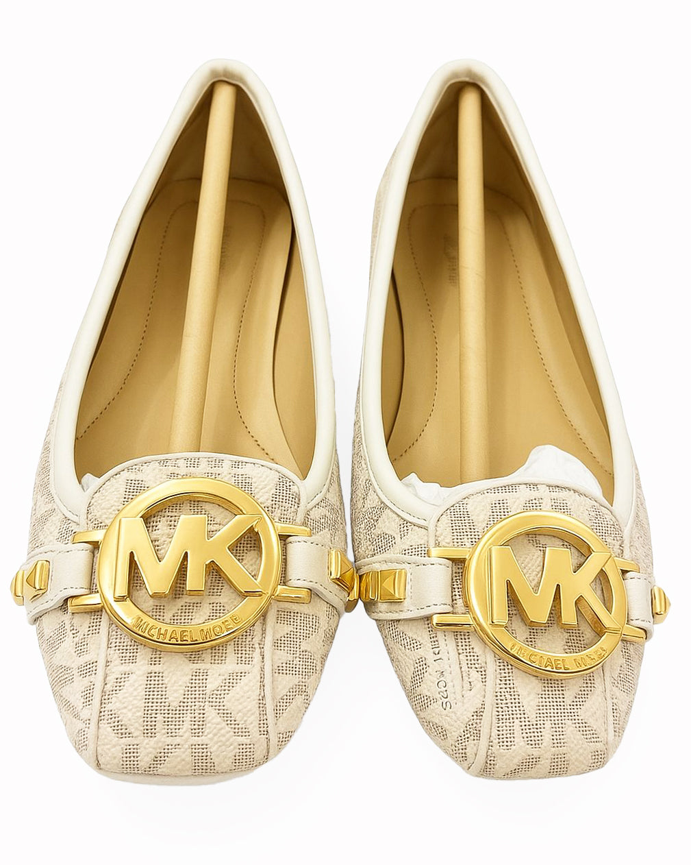 New Michael Kors Fulton Studded Logo Moccasin
