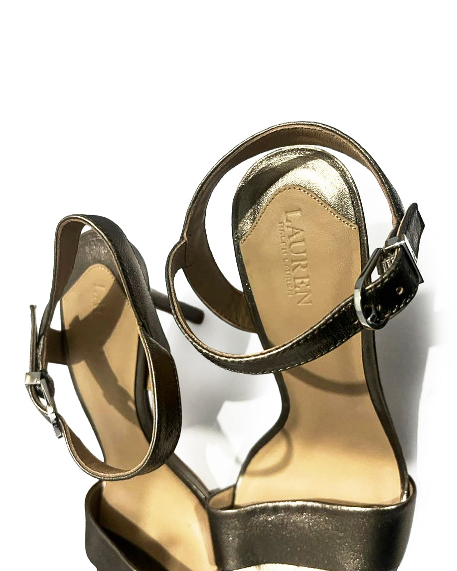 Ralph Lauren Metallic Heels