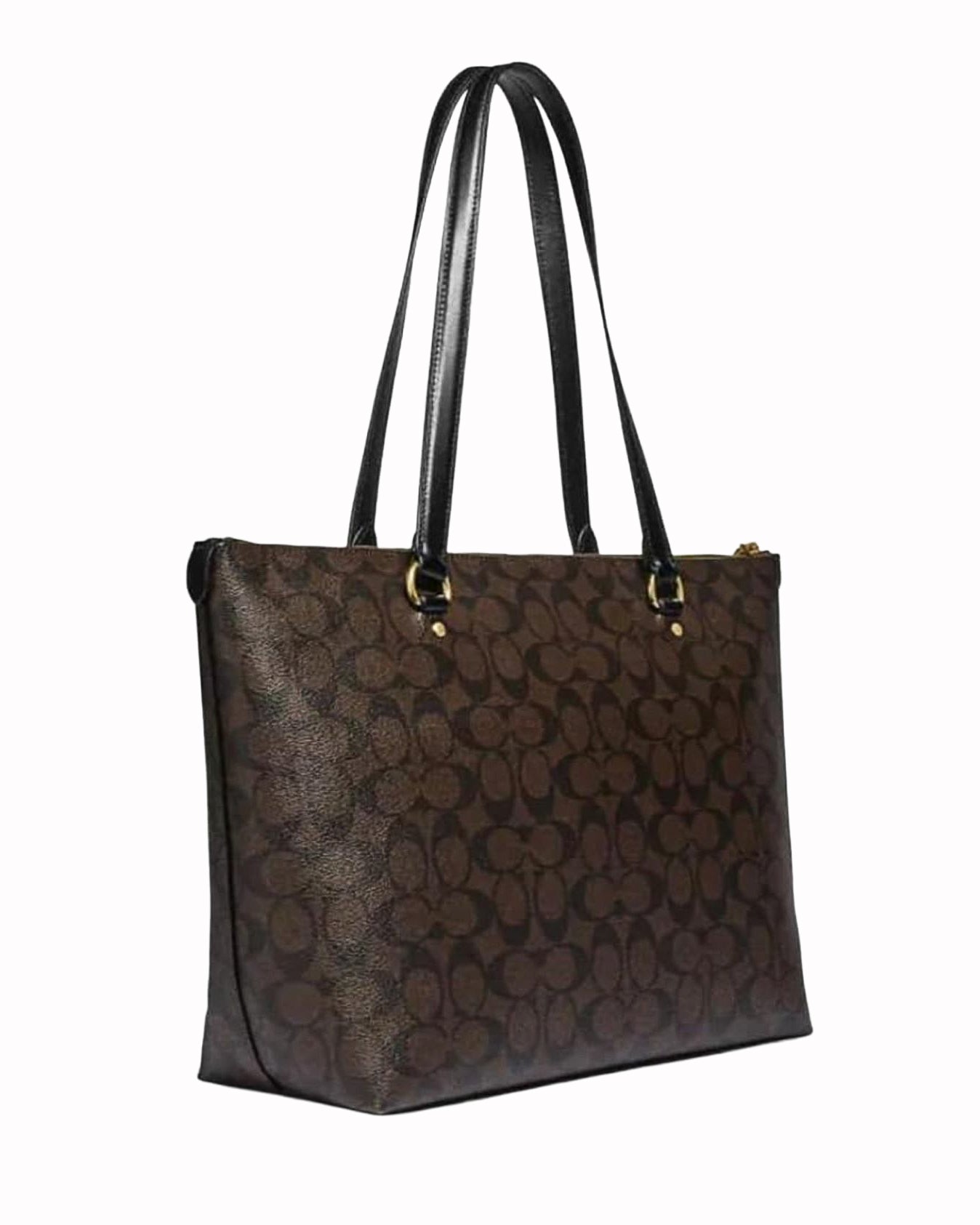 Coach Monogram Tote In Brown