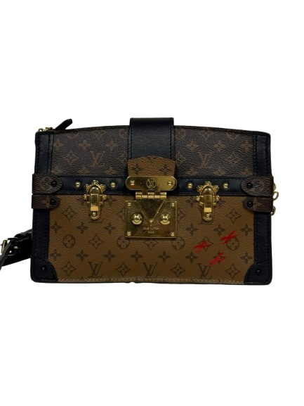 New Louis Vuitton Monogram Reverse Trunk Clutch Bag