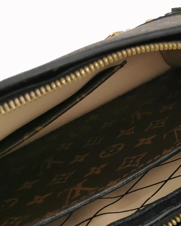 New Louis Vuitton Monogram Reverse Trunk Clutch Bag