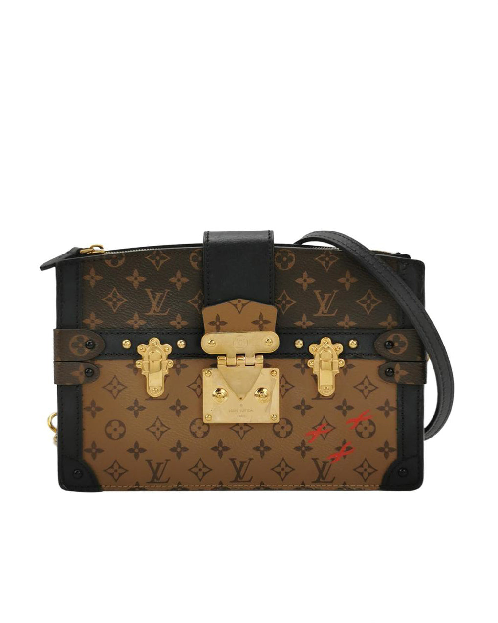 New Louis Vuitton Monogram Reverse Trunk Clutch Bag