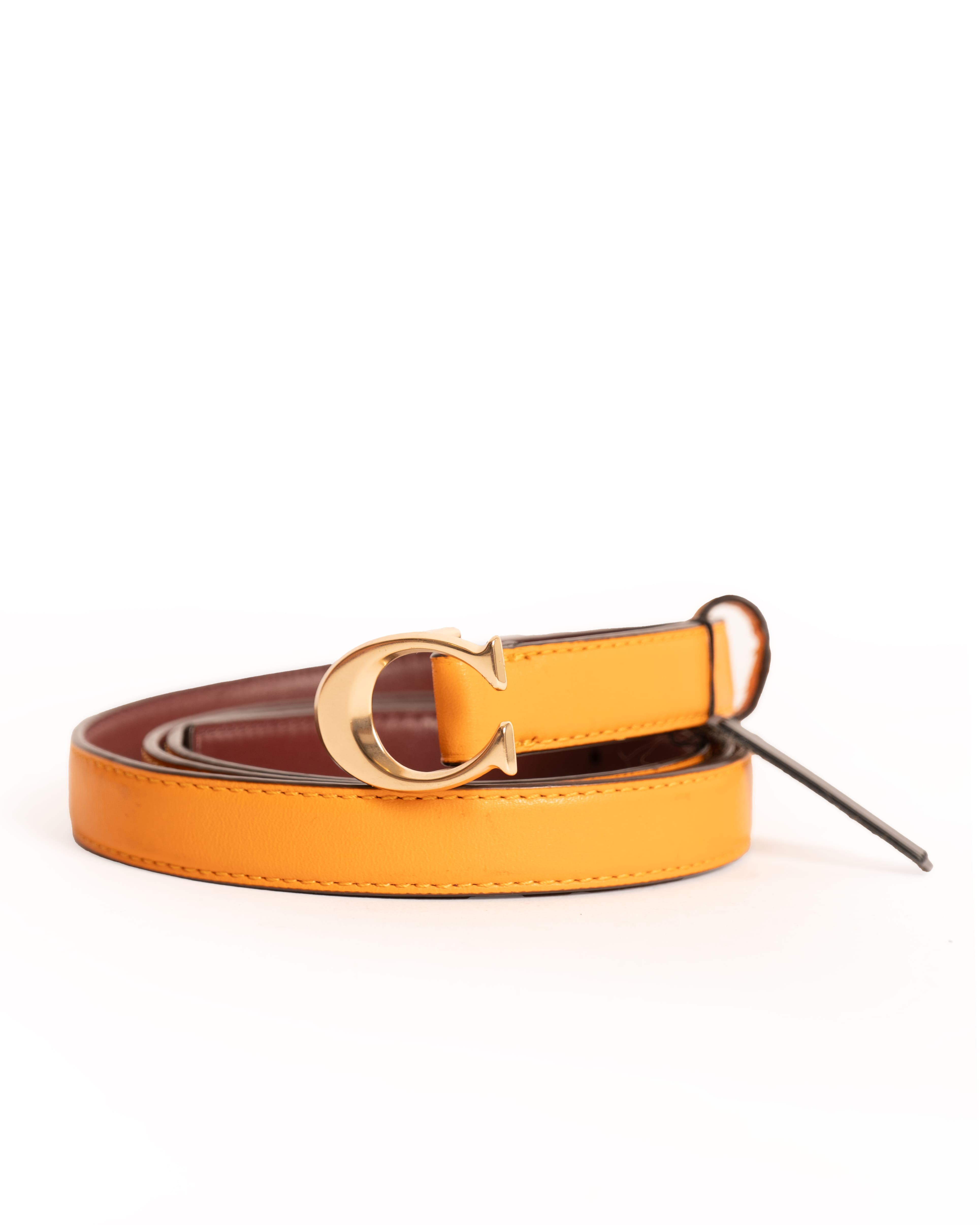 Coach belt in orange