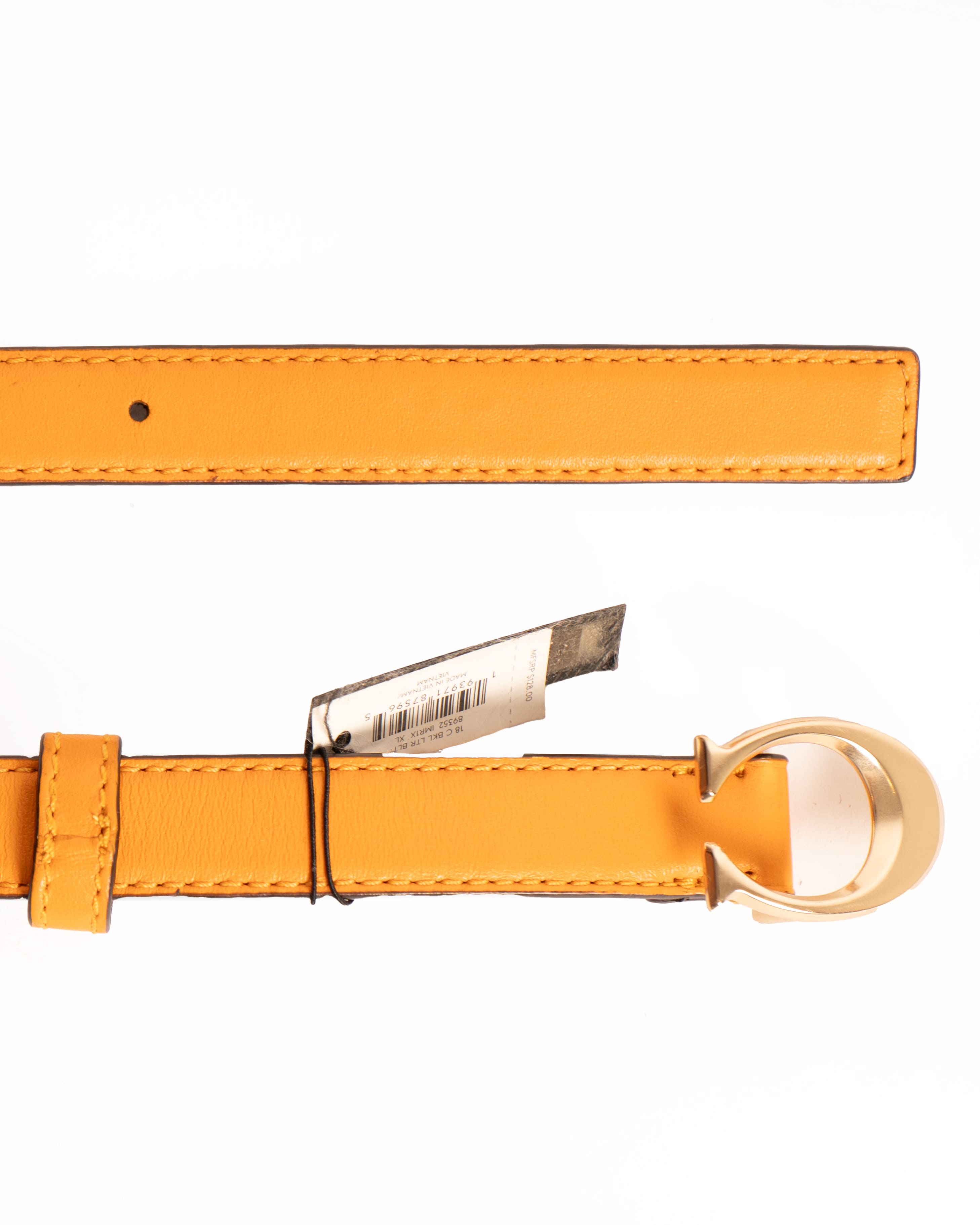 Coach belt in orange