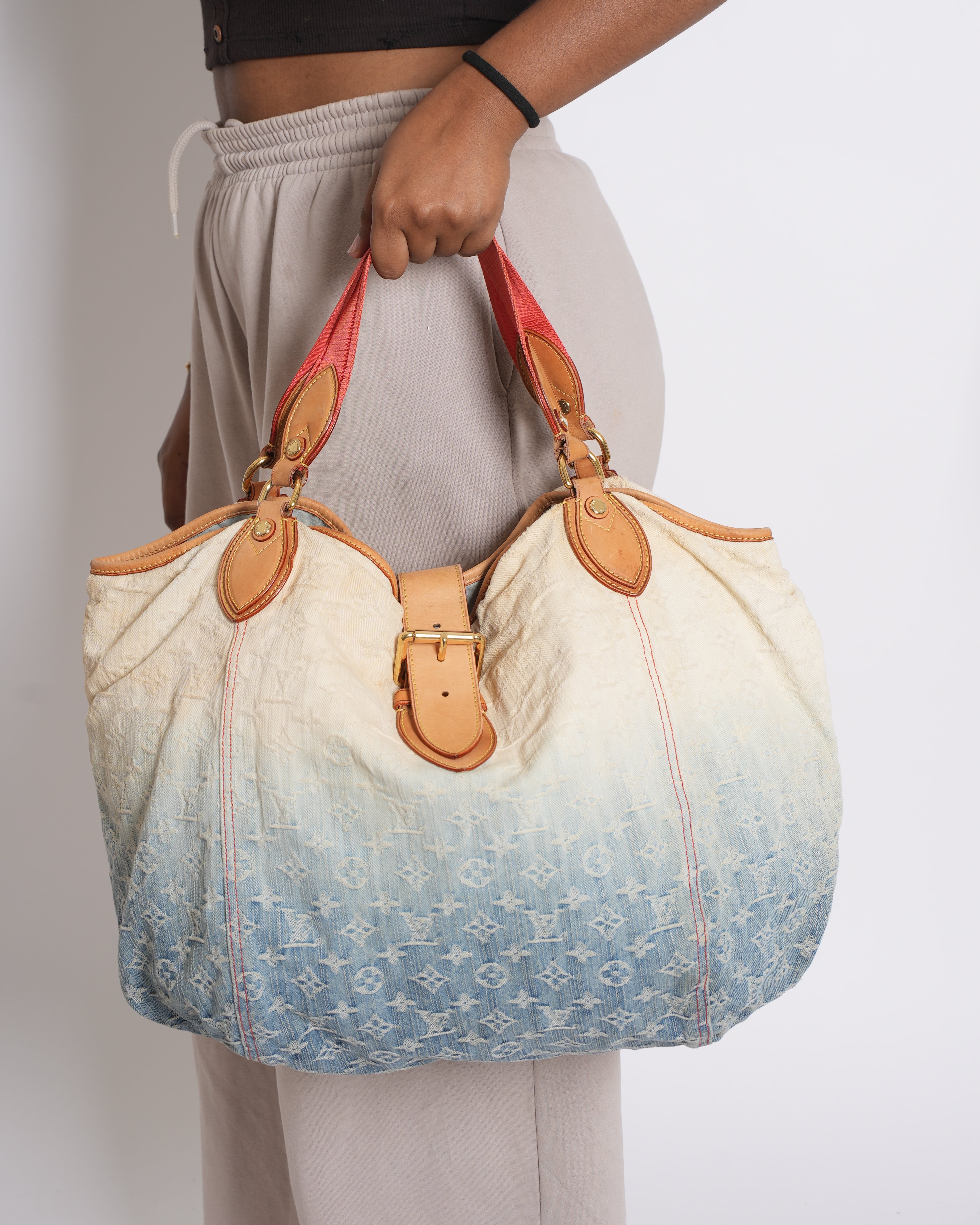 LV Monogram Denim Sunneam Tote