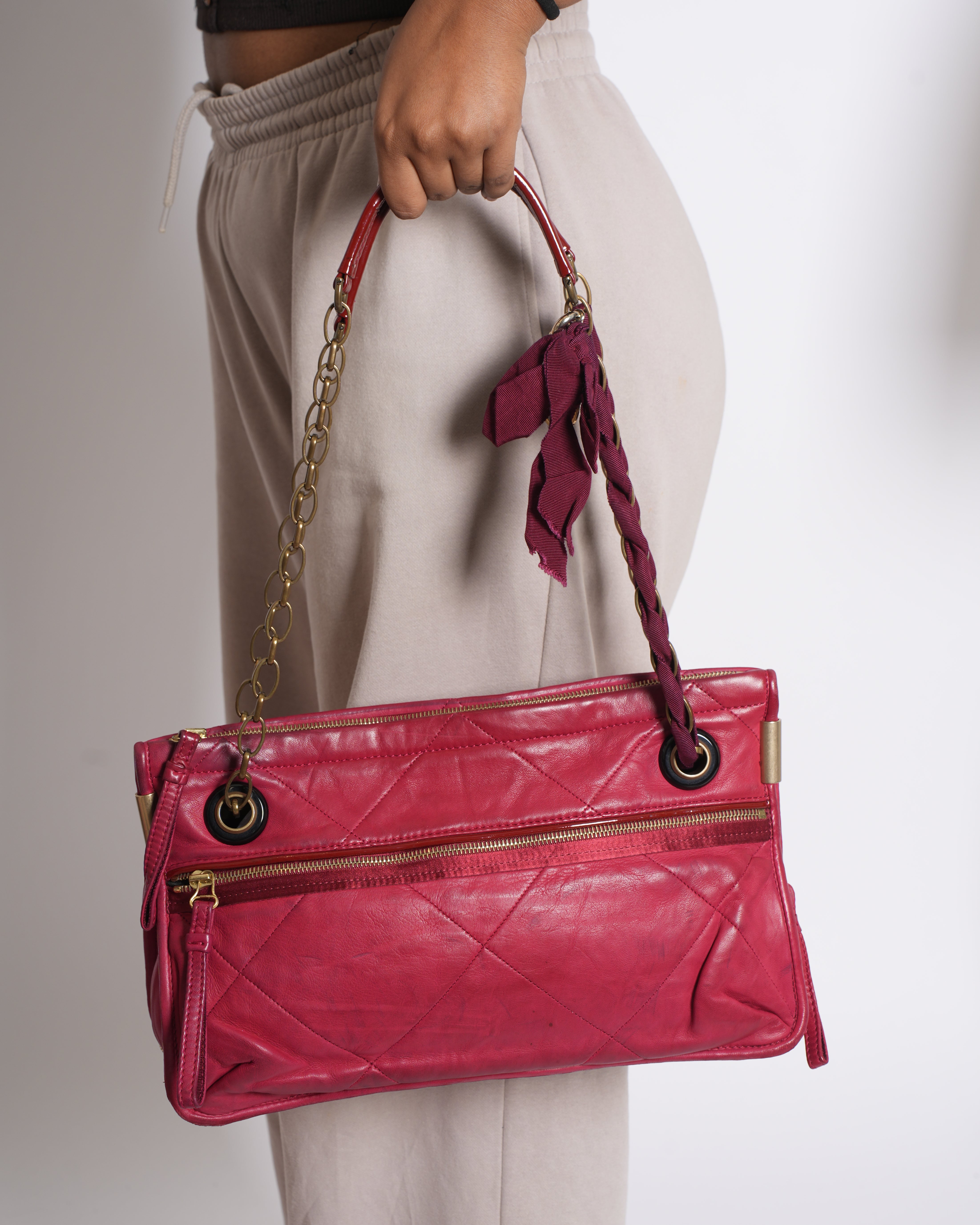 Lanvin Quilted Leather SHoulder Bag