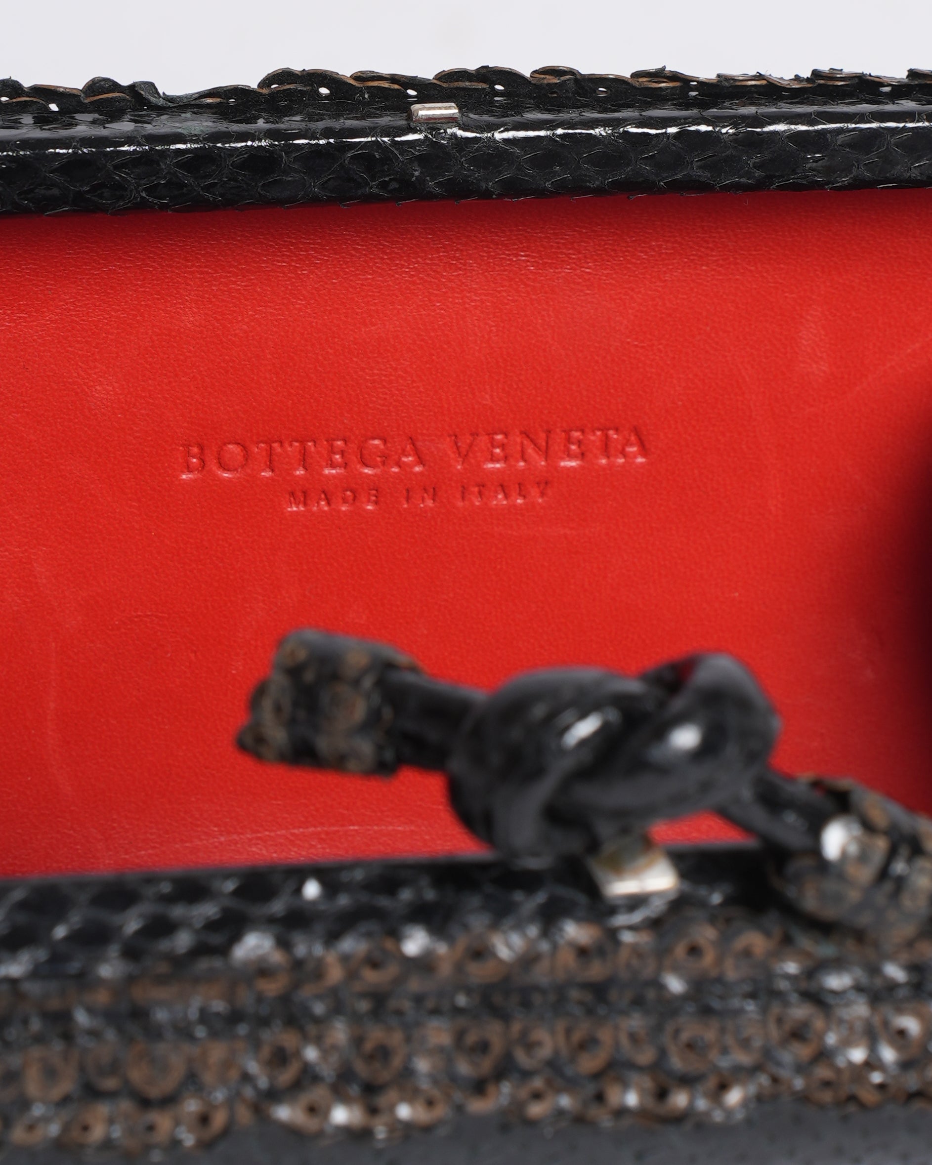 Bottega Veneta Knot Leather Clutch