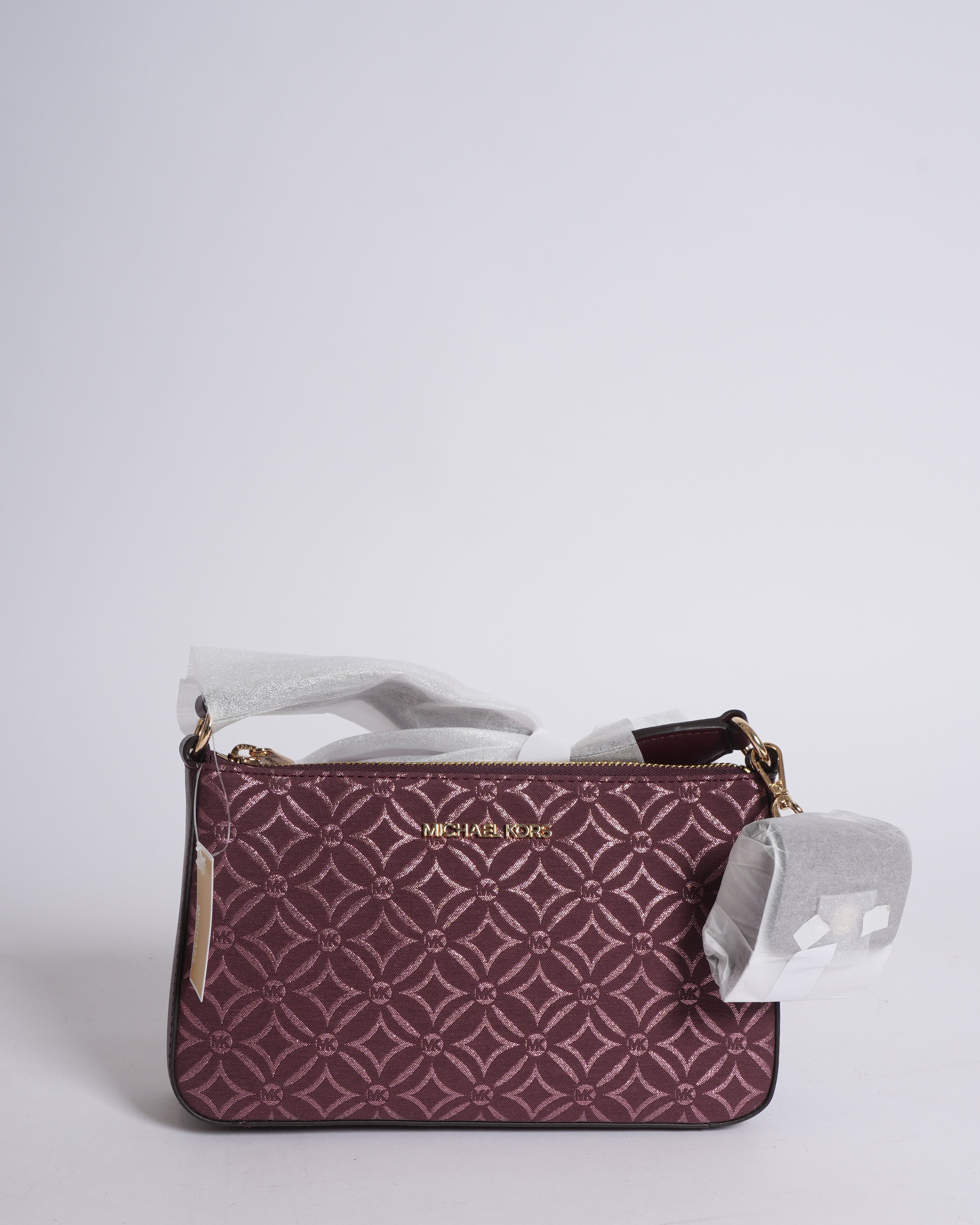 New MK Jet Set Travel Small Crossbody With Tech Attachment