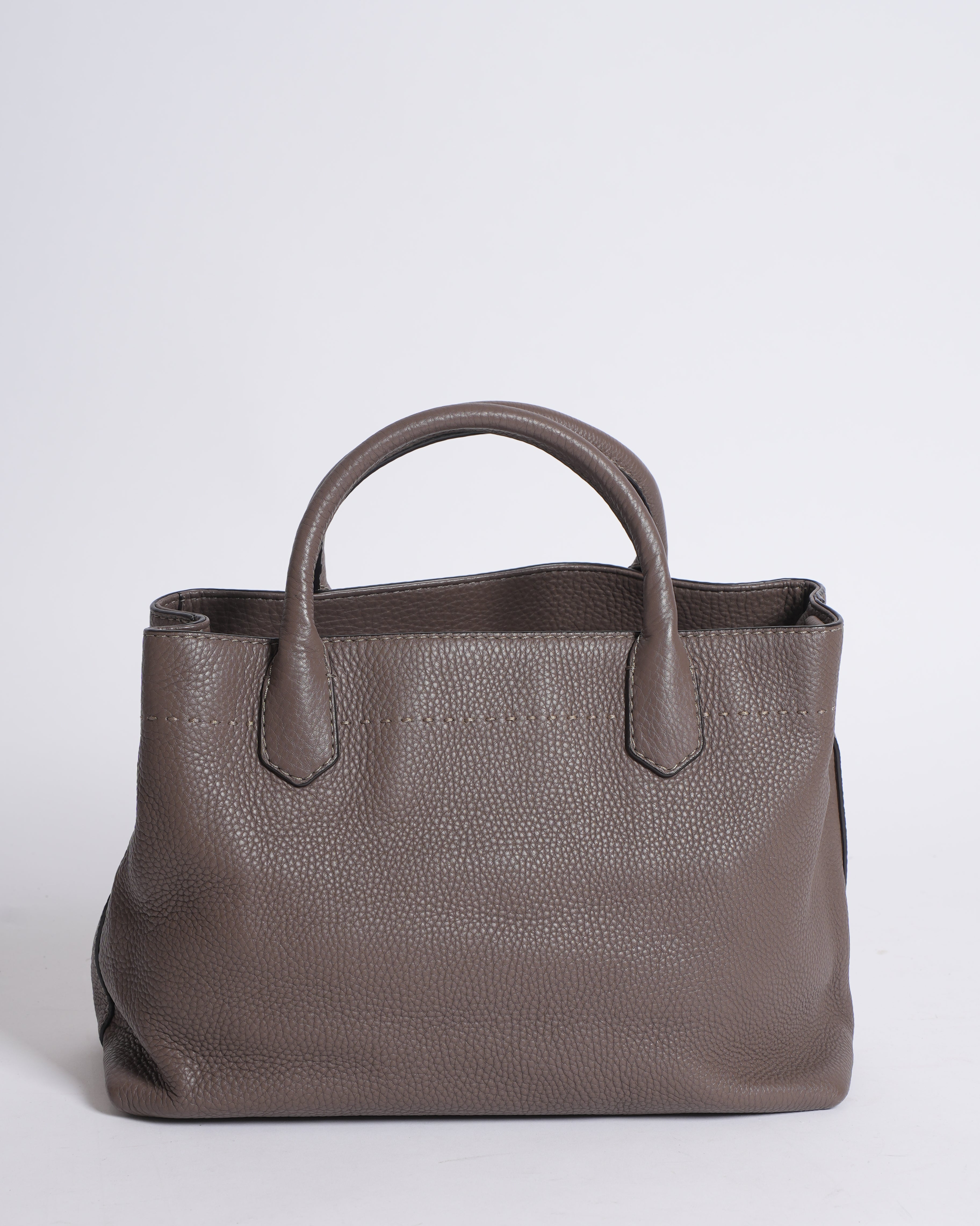 Tory Burch McGraw Satchel In Grey