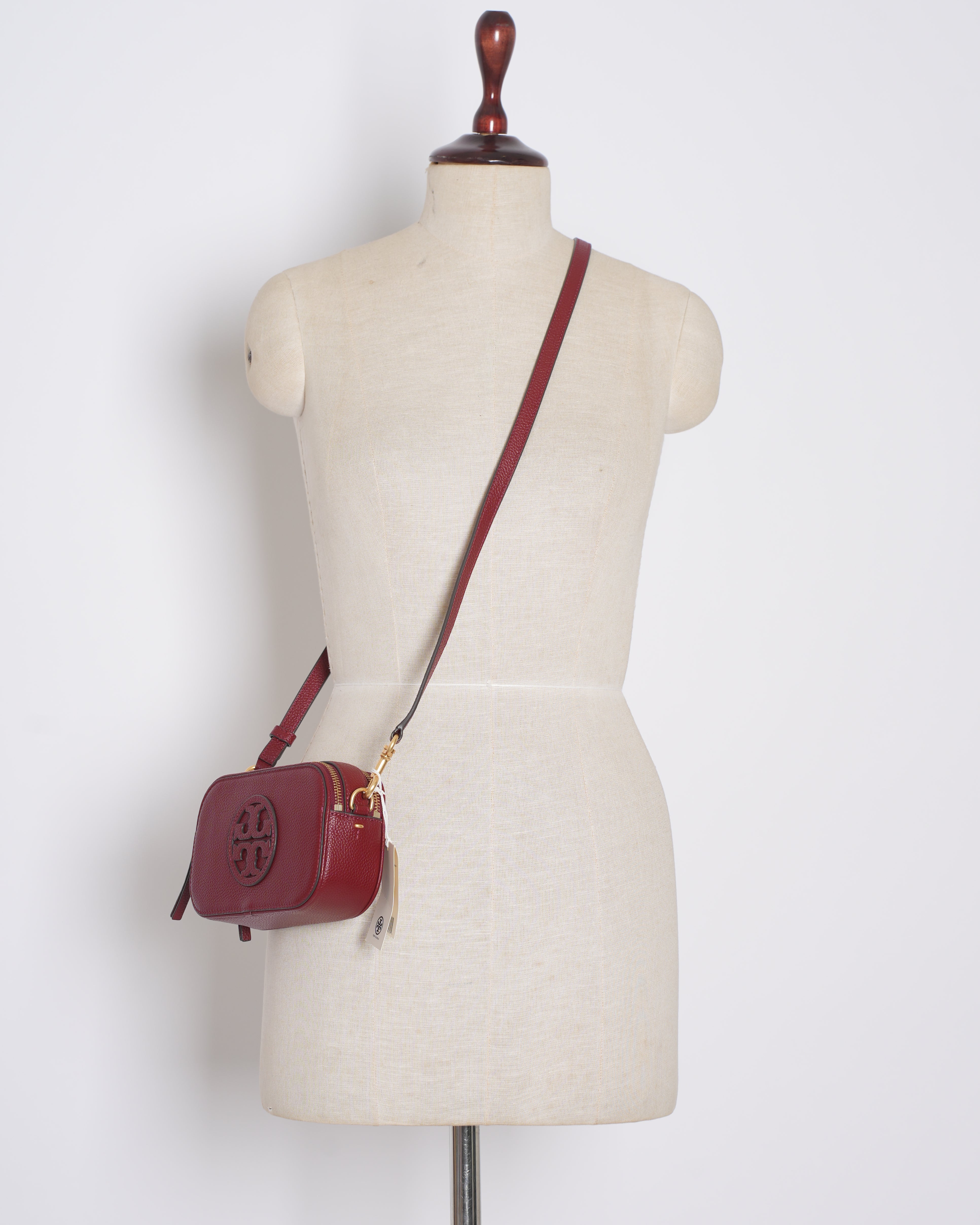 New Tory Burch Miller Crossbody Bag In Red