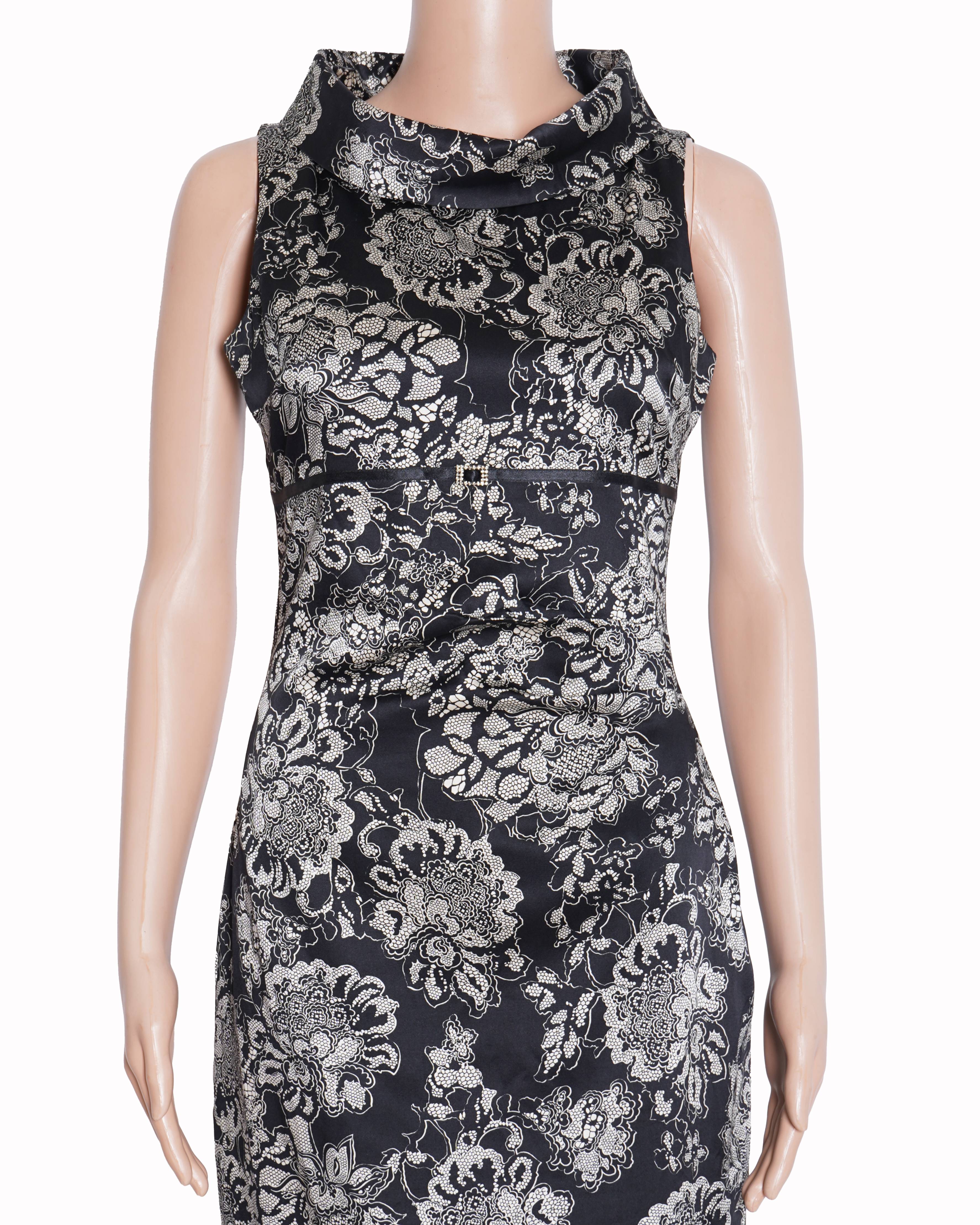 Karen Millen black and white floral dress