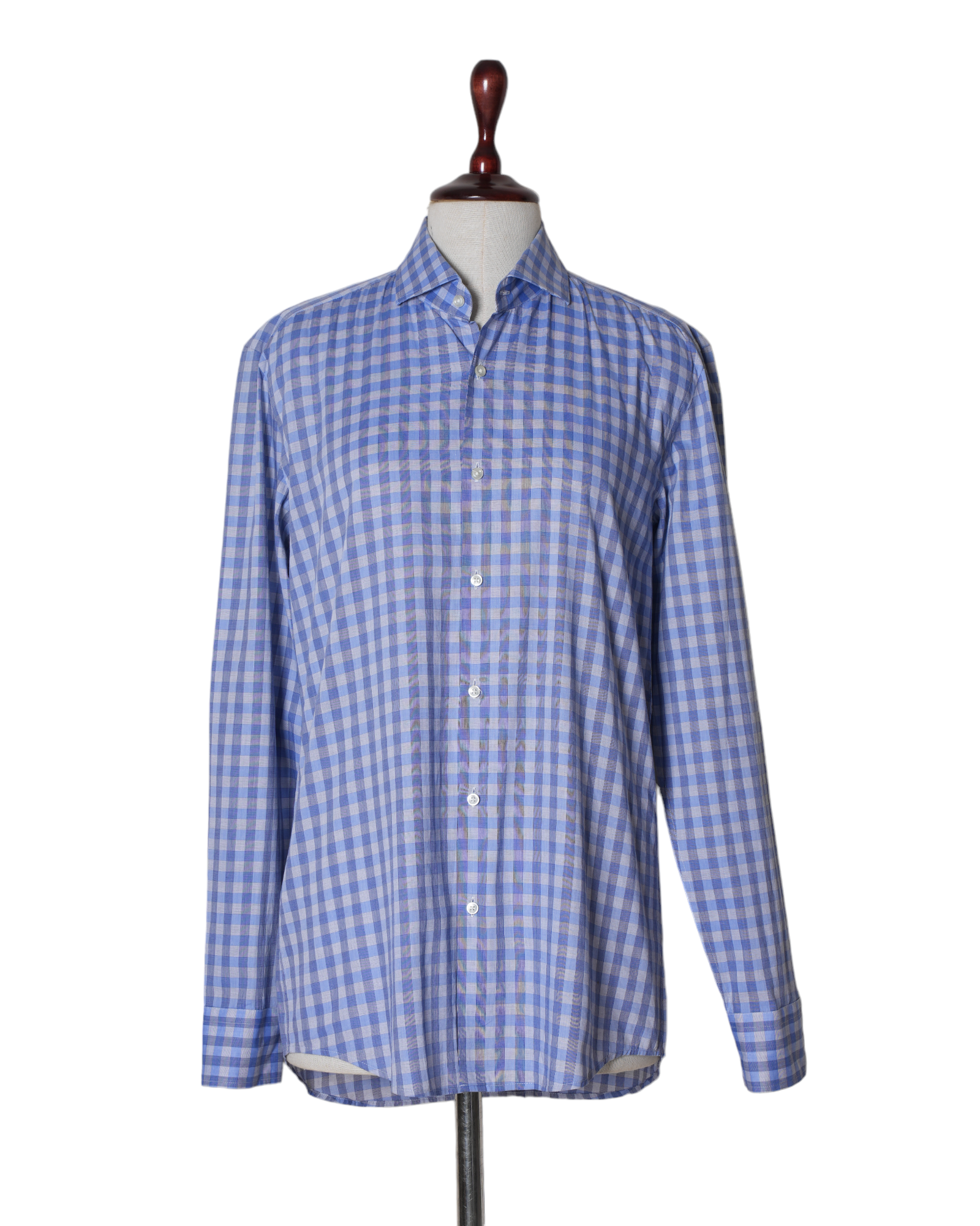 Boss Blue & White Checks Shirt