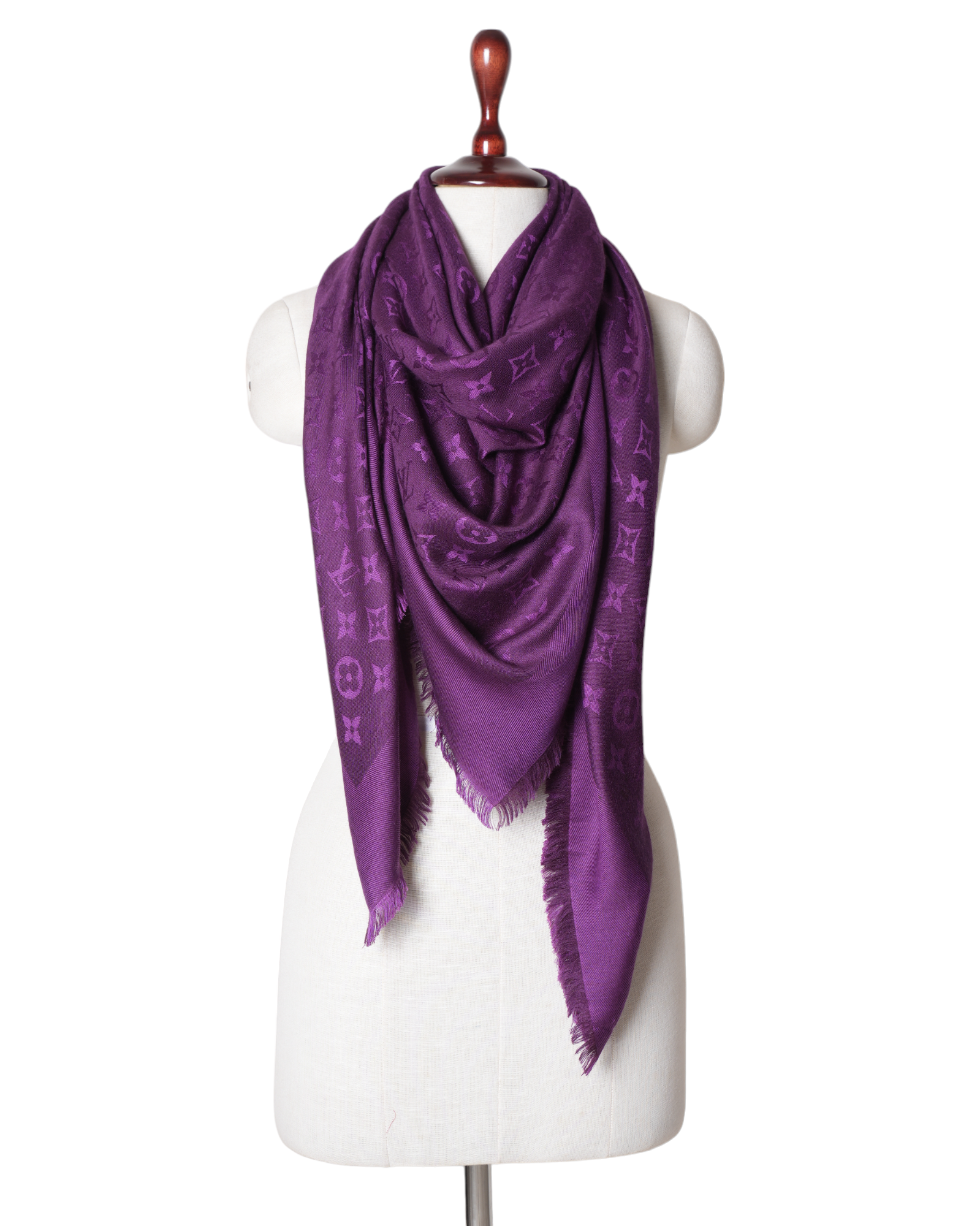 Louis vuitton 2024 purple scarf