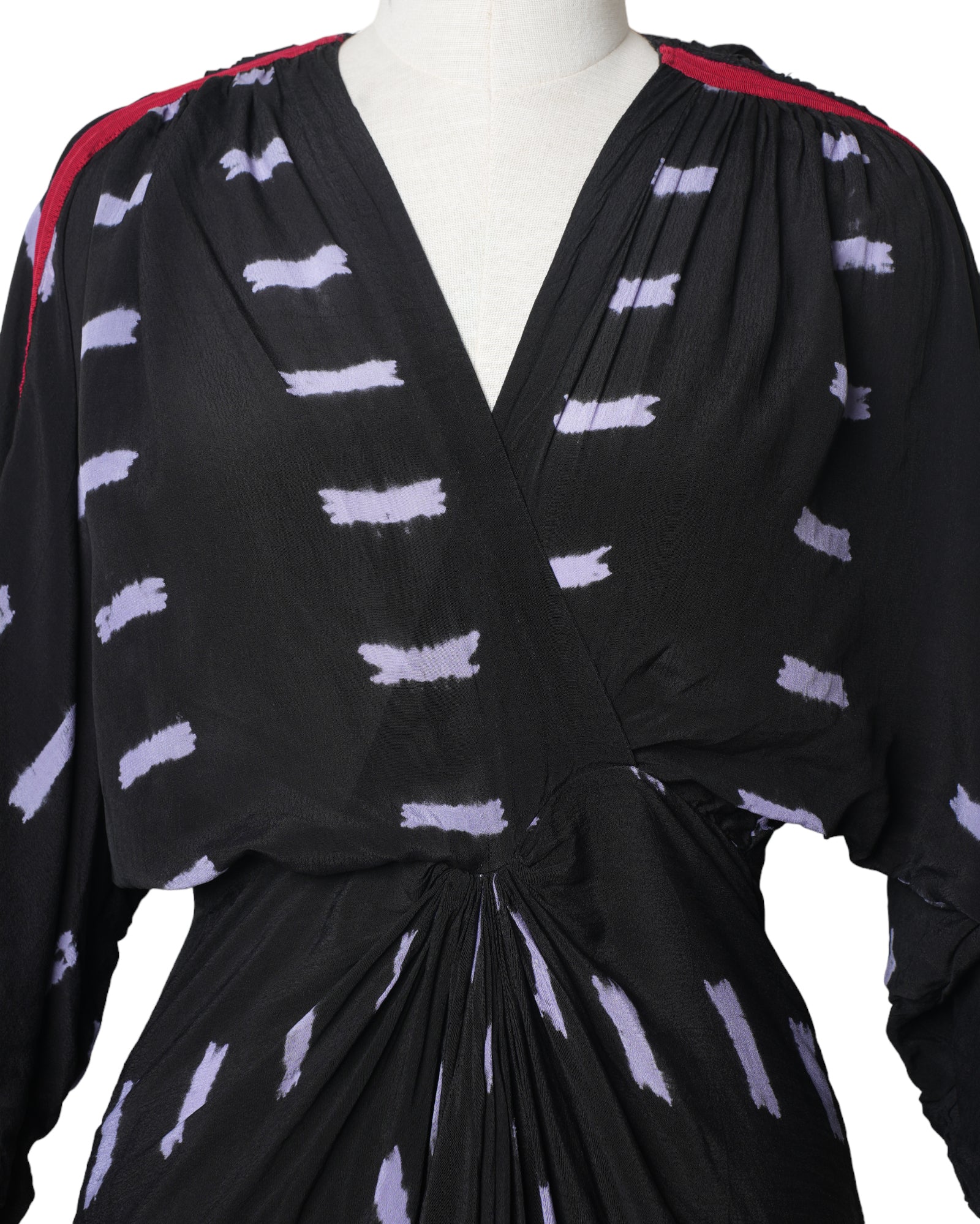 Nupur Kanoi Black Raindrop Tie- Dye Zipper Dress