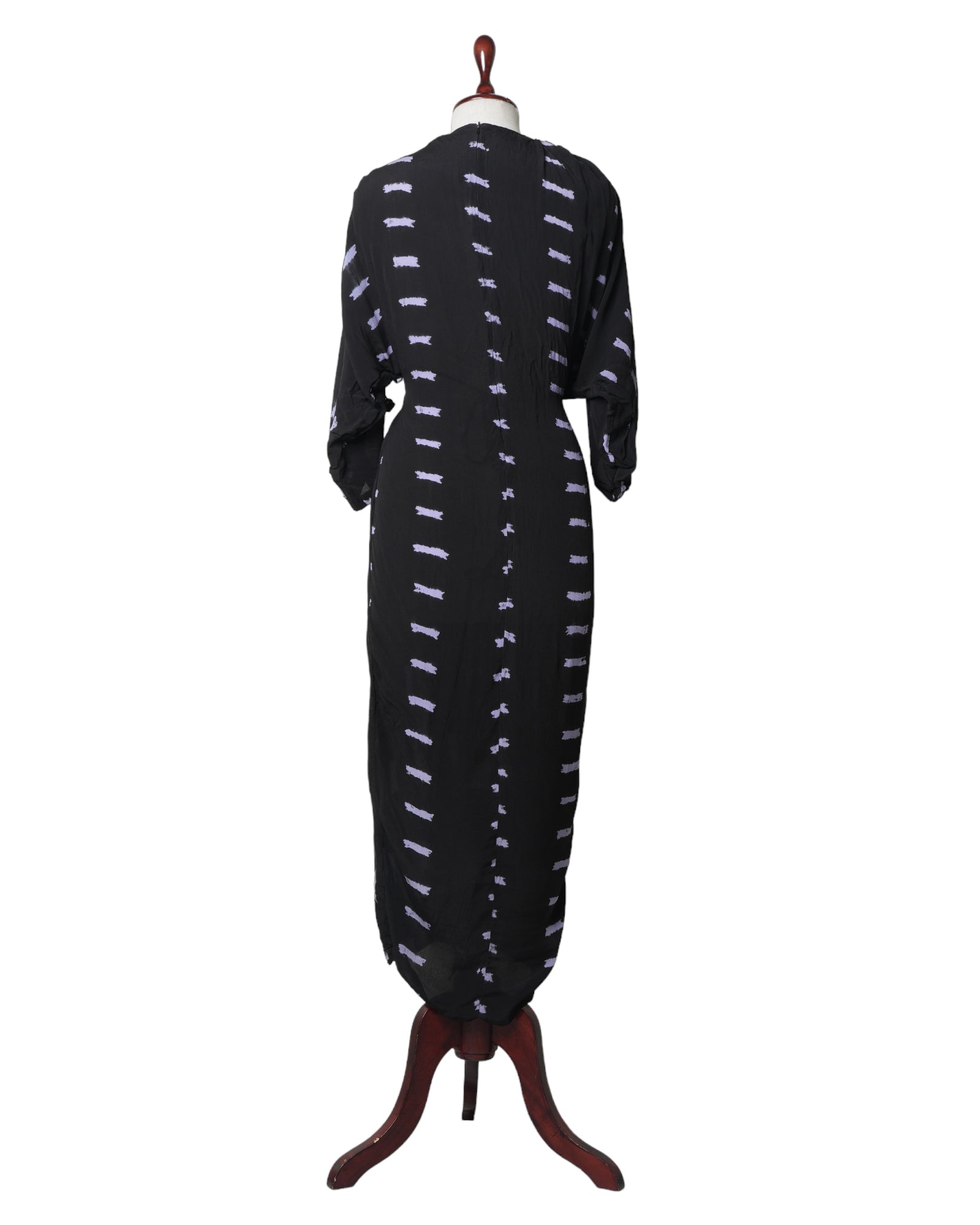 Nupur Kanoi Black Raindrop Tie- Dye Zipper Dress