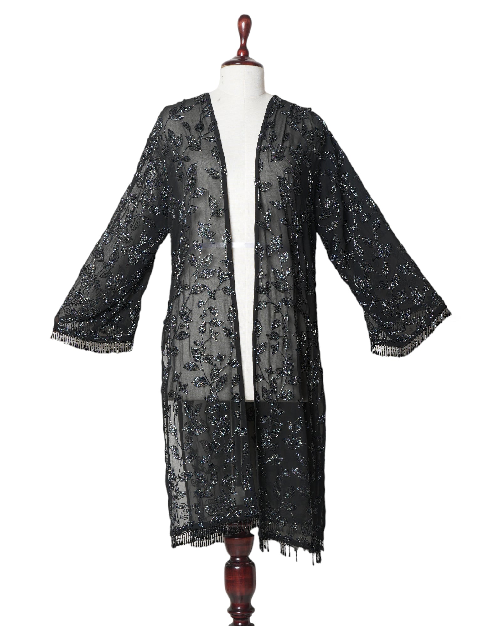 Krisha Bajaj Black Embellished Shrug