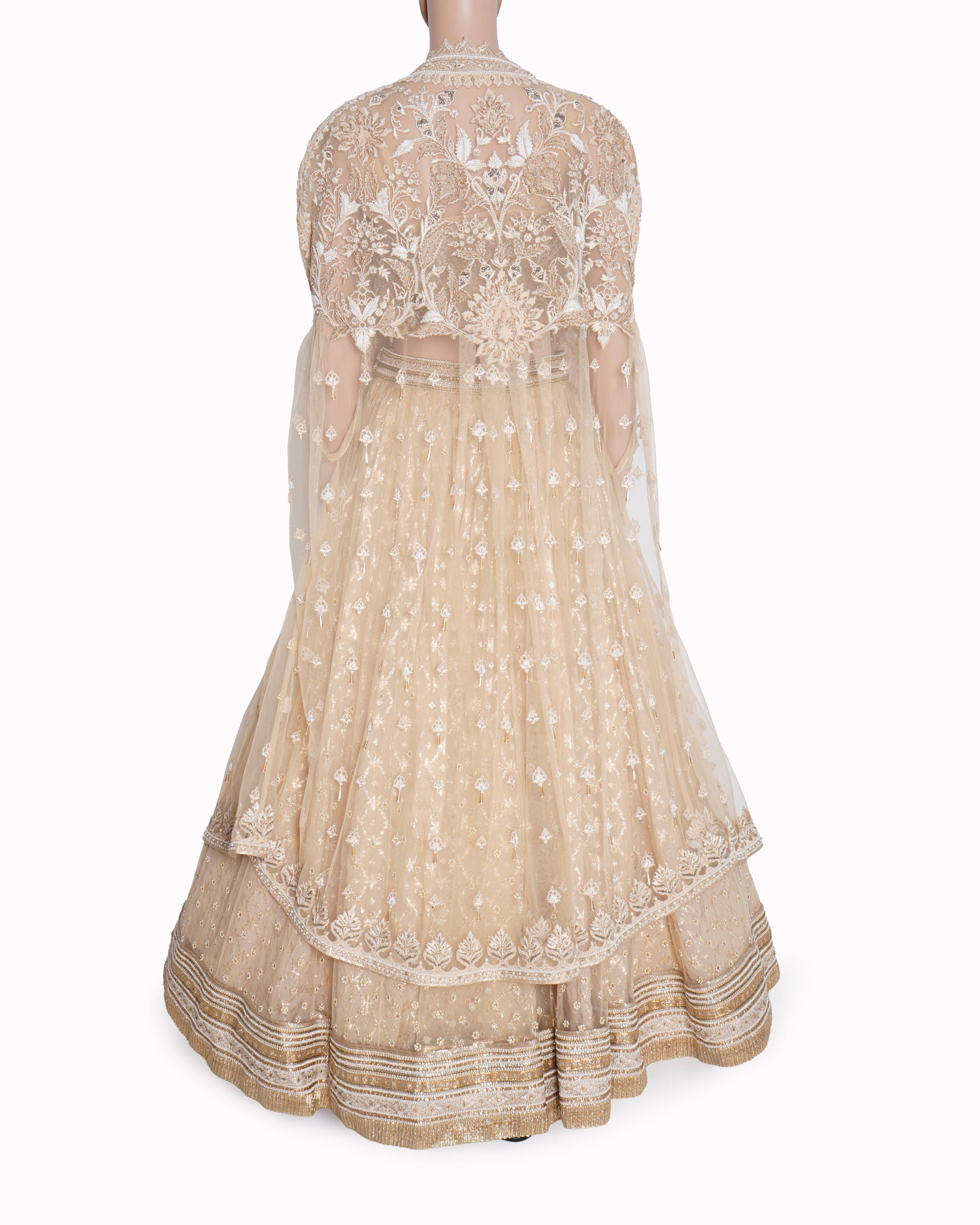 Tarun Tahiliani lehenga set with cape Set of 3